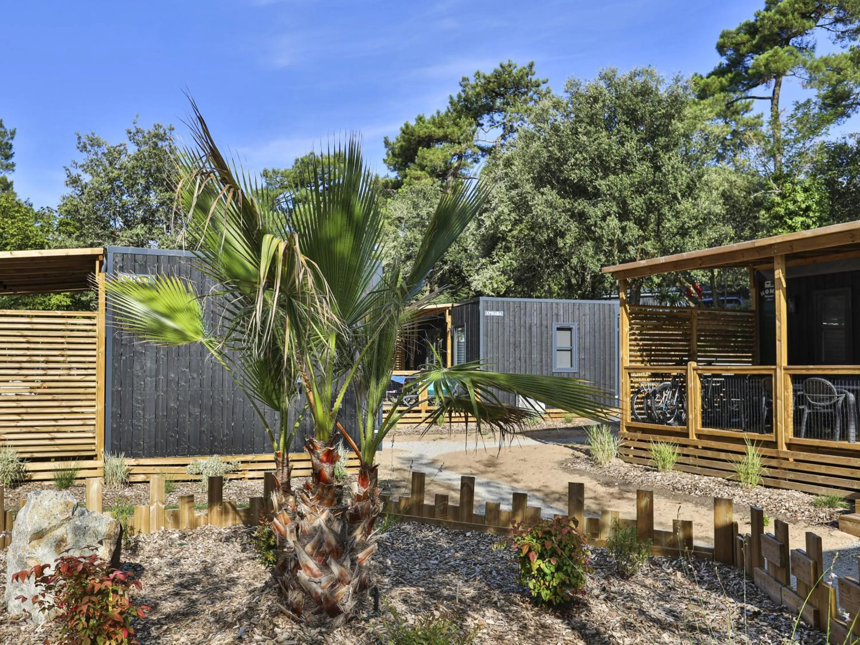 Garden view in Camping Les Dunes