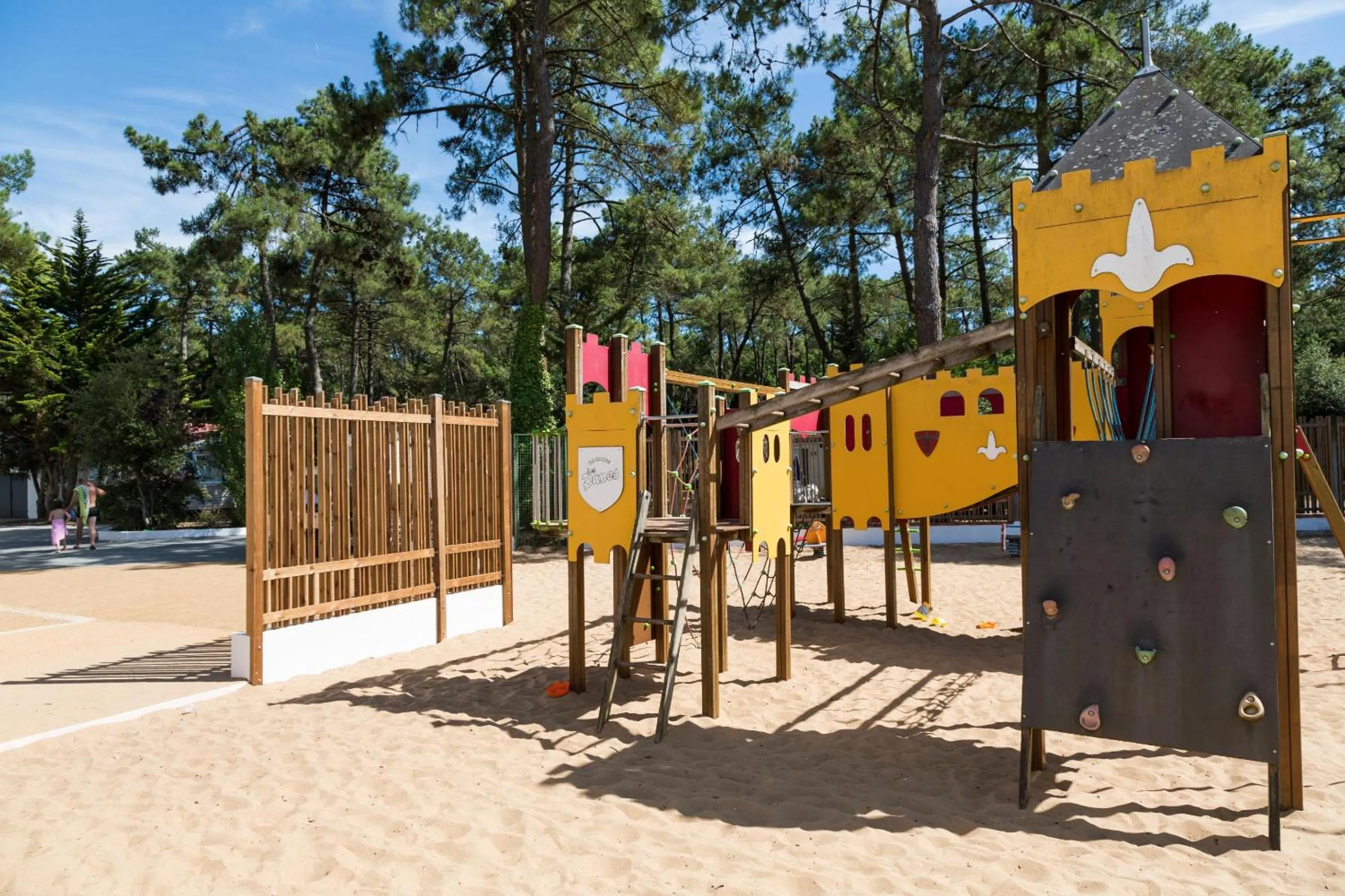 Children play ground in Camping Les Dunes