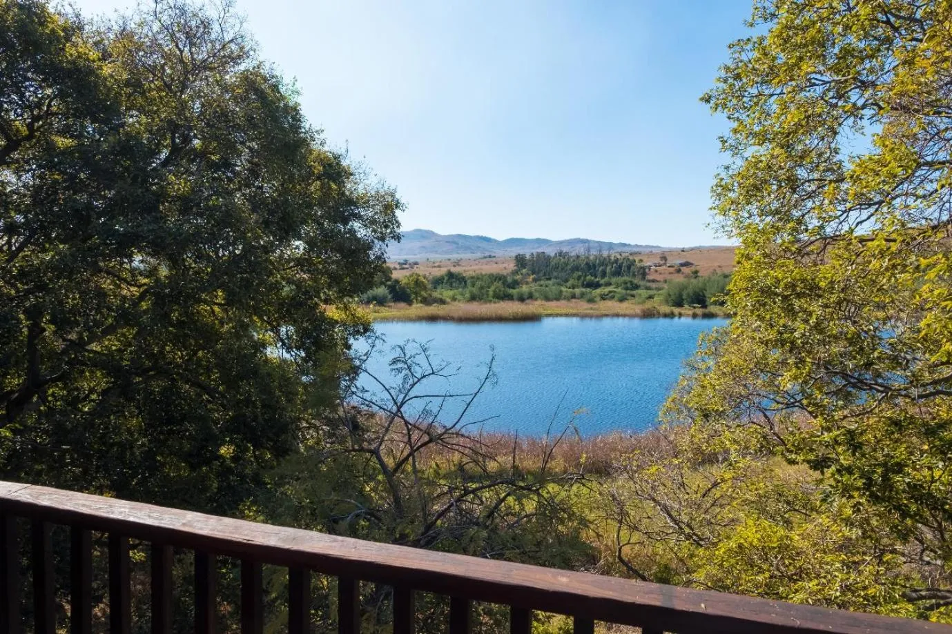 Patio in Valley of the Rainbow Fly Fishing Estate