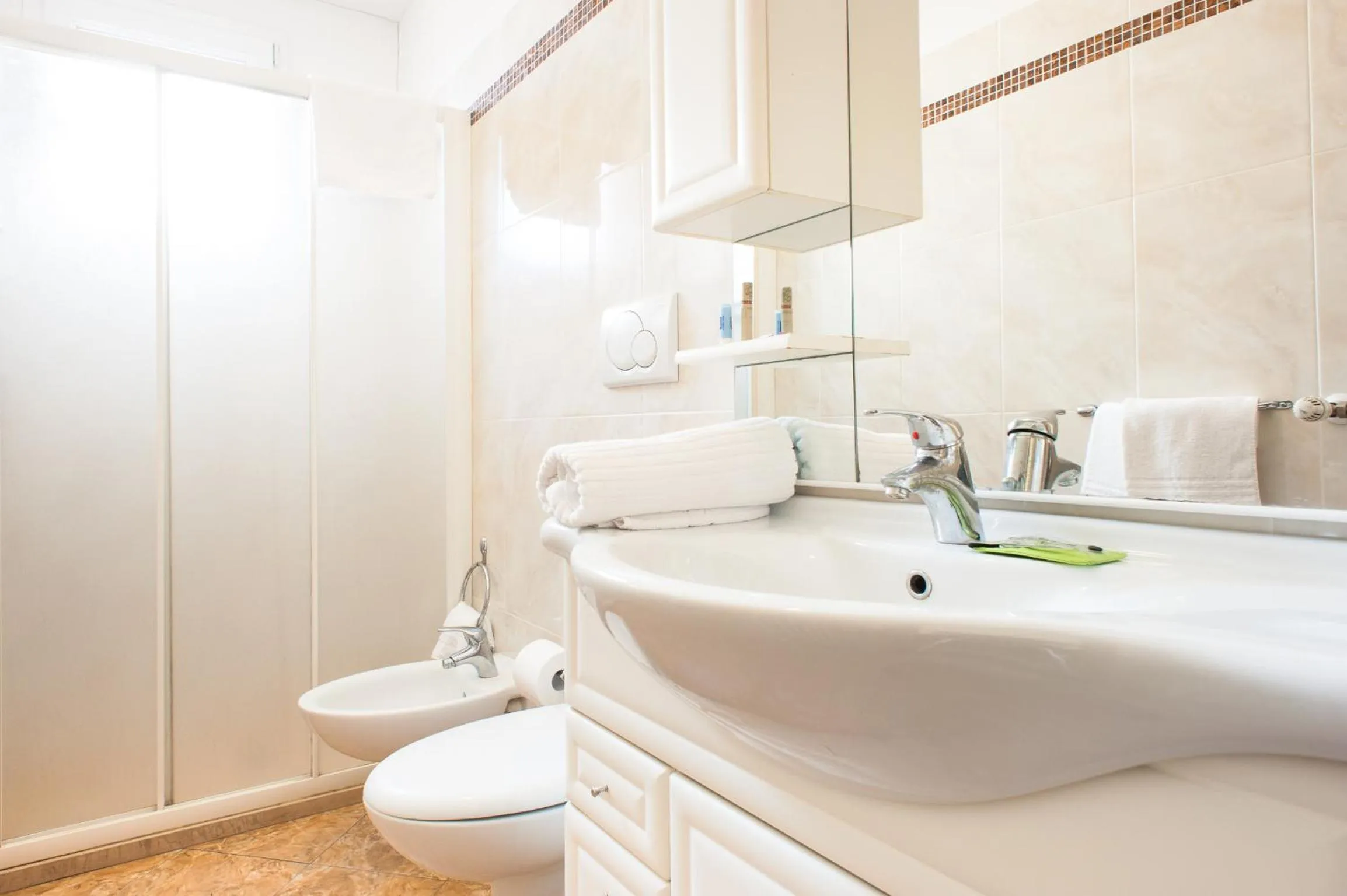 Shower in Welcome Residence per famiglie