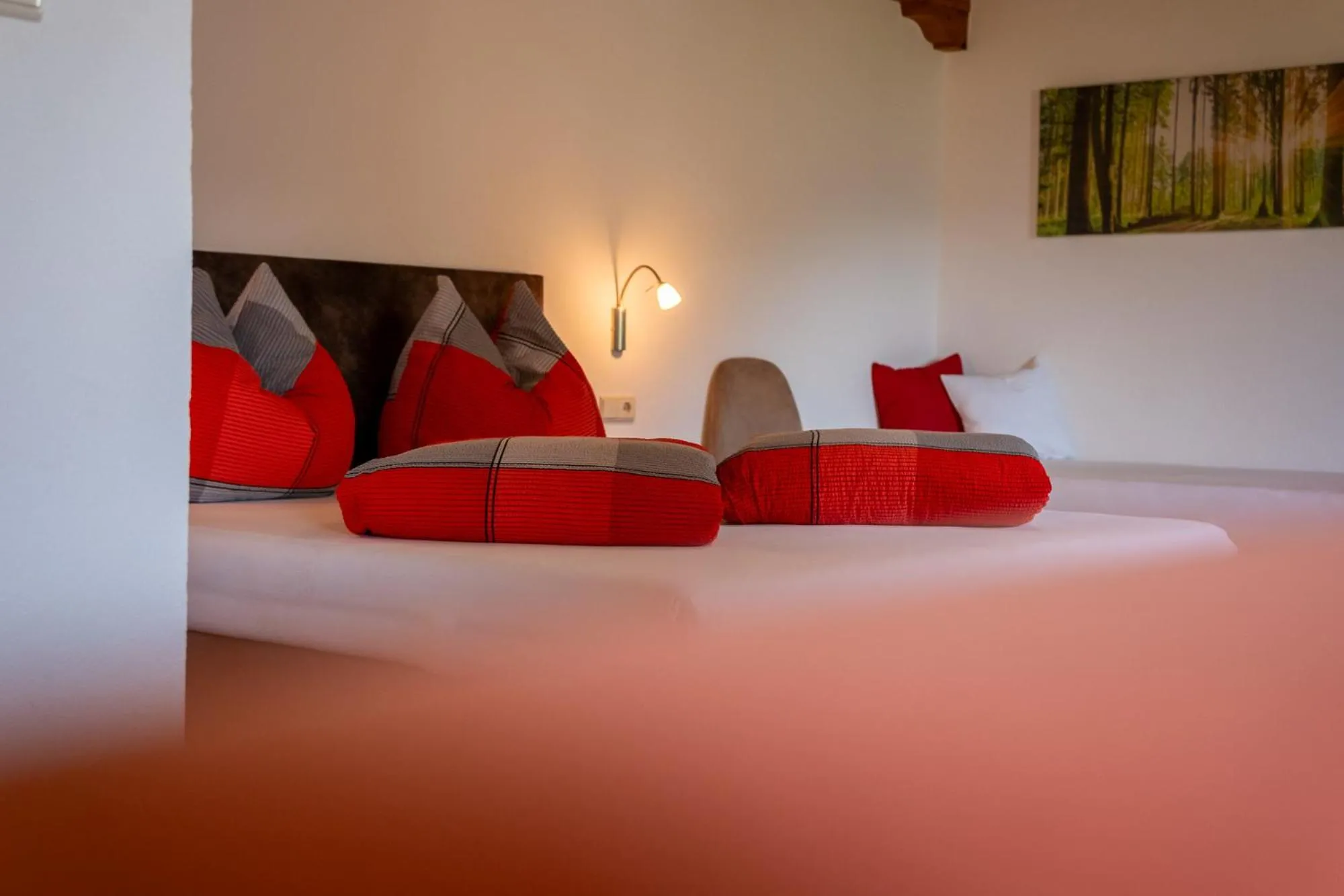Bed in Hotel Chavalatsch