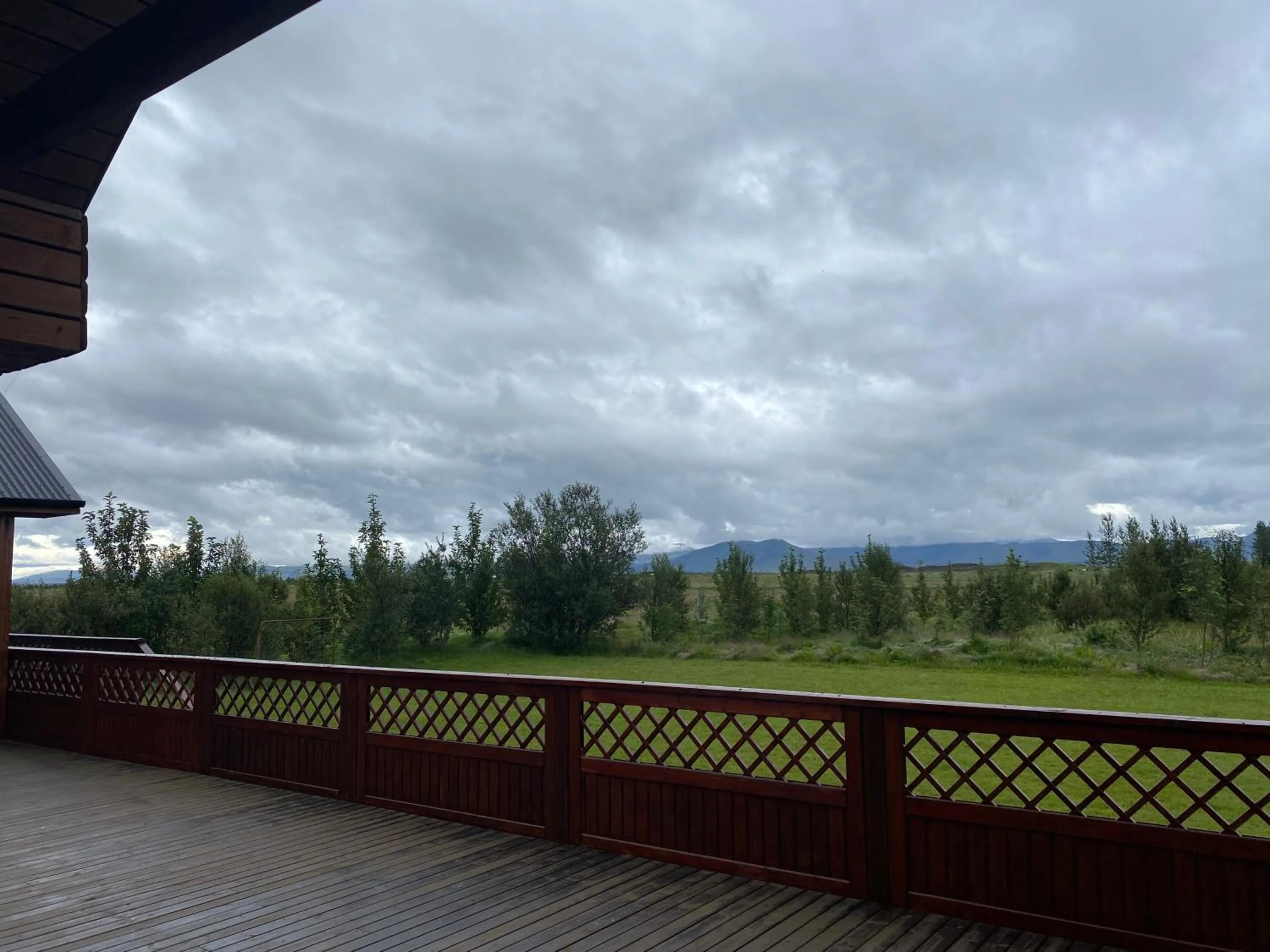 Garden view in Borgarbæli