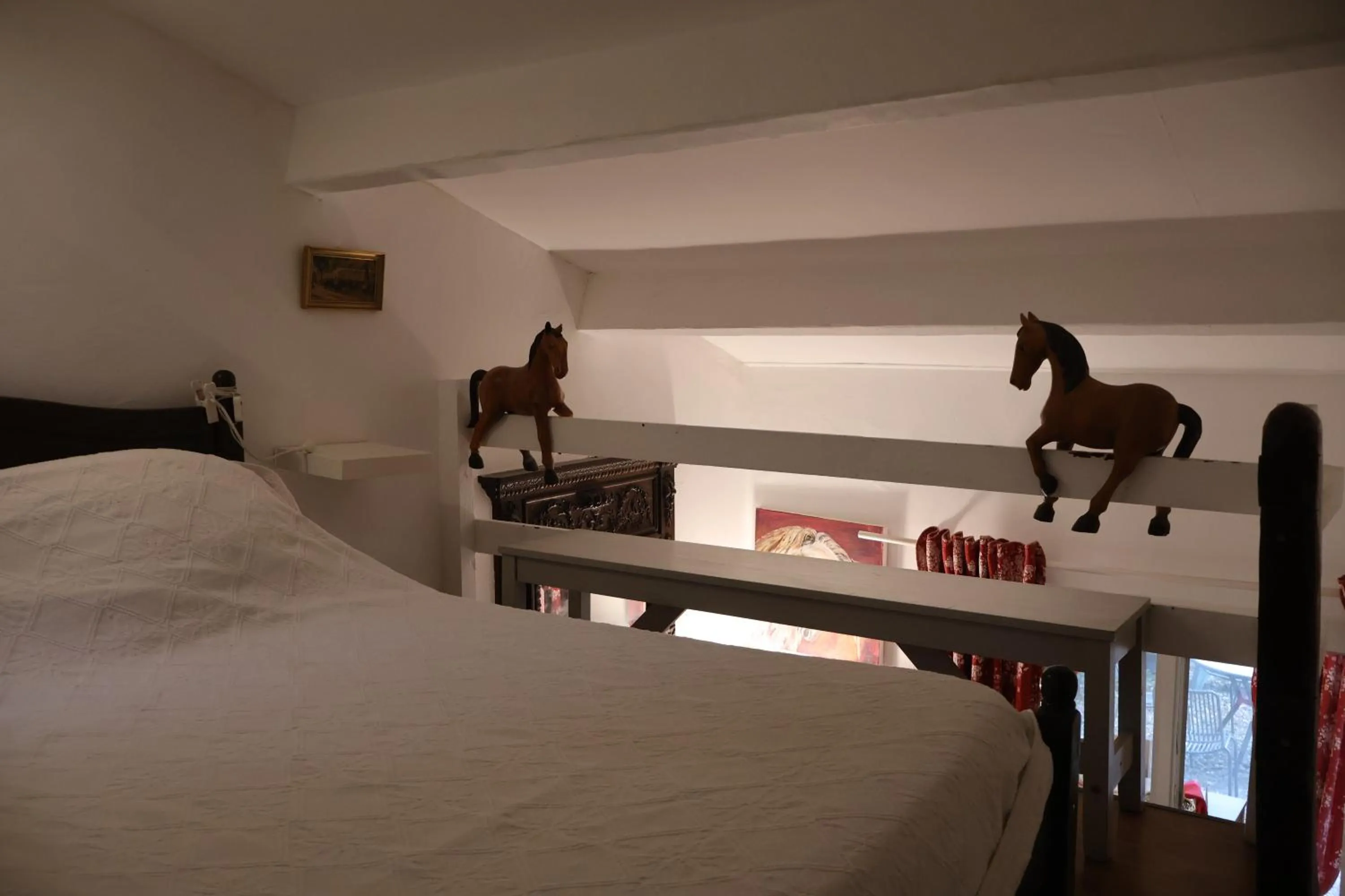 Bed in Gites Chambres d'hotes Mazet du Maréchal Ferrant