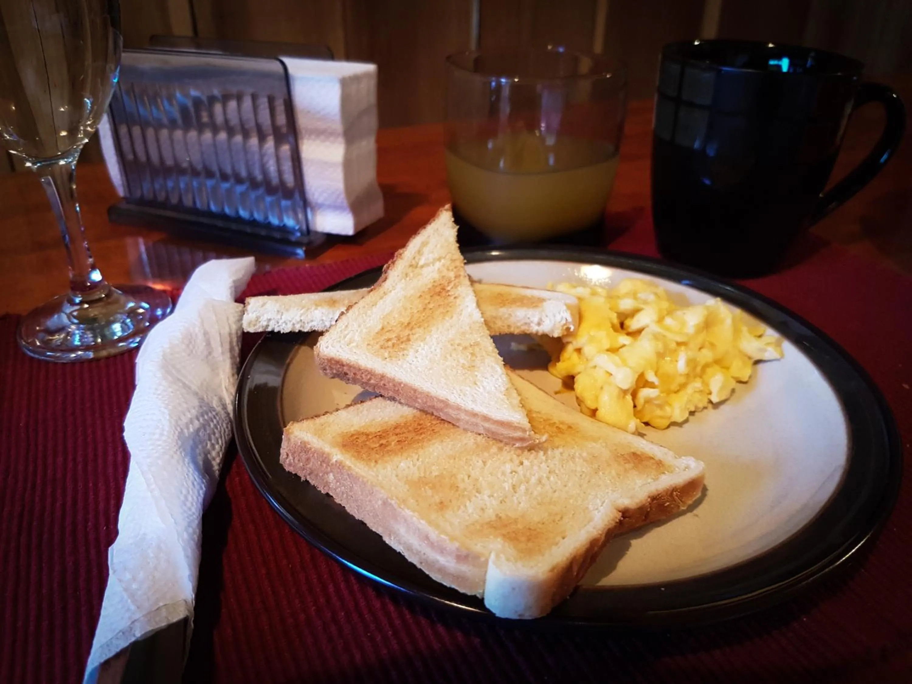 American breakfast in Greemount Hotel