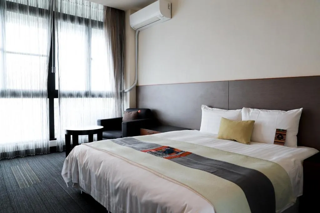 Decorative detail, Bed in Ita taiwan indigenous cultural resort