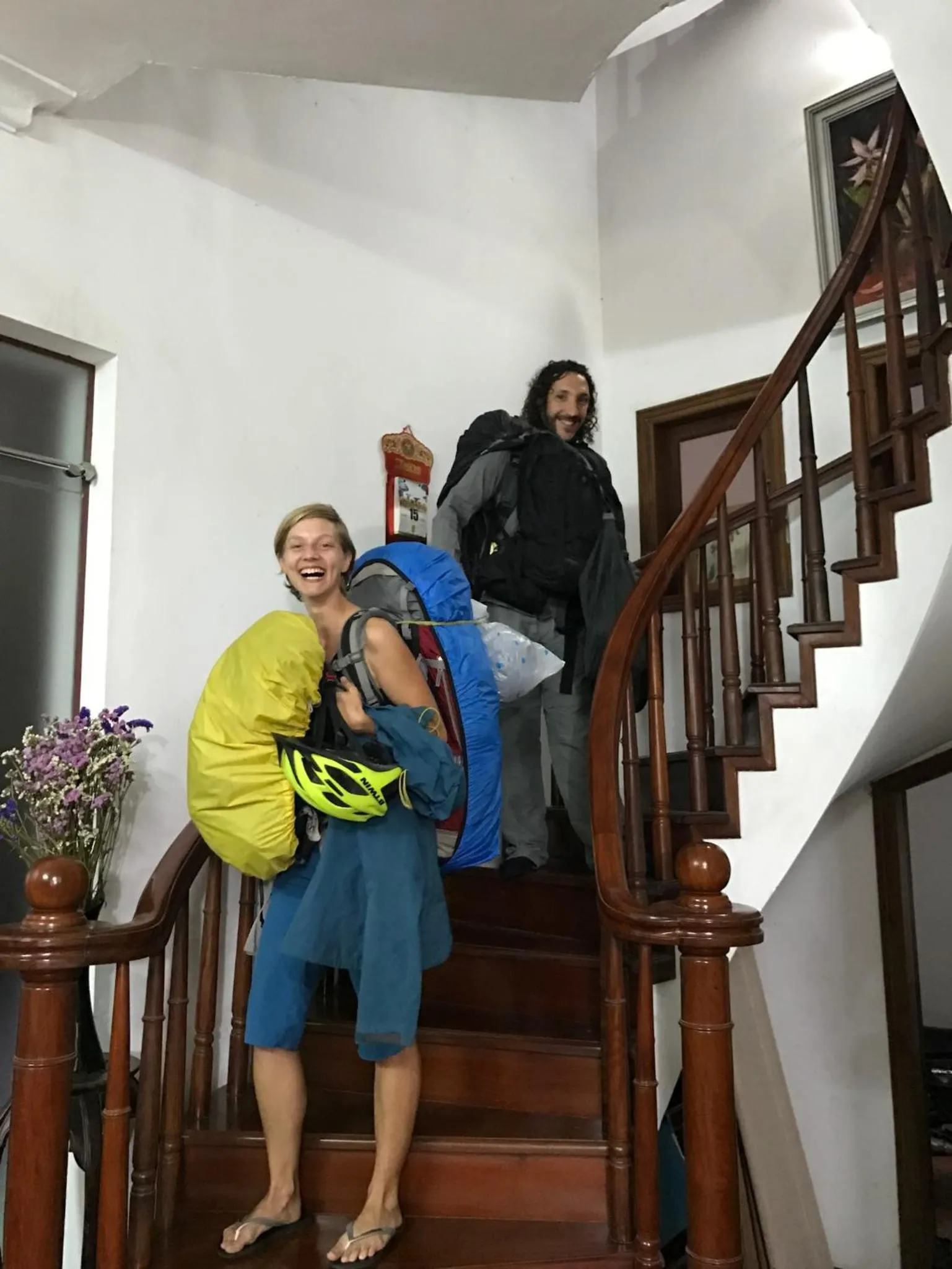 Property building in French-styled house