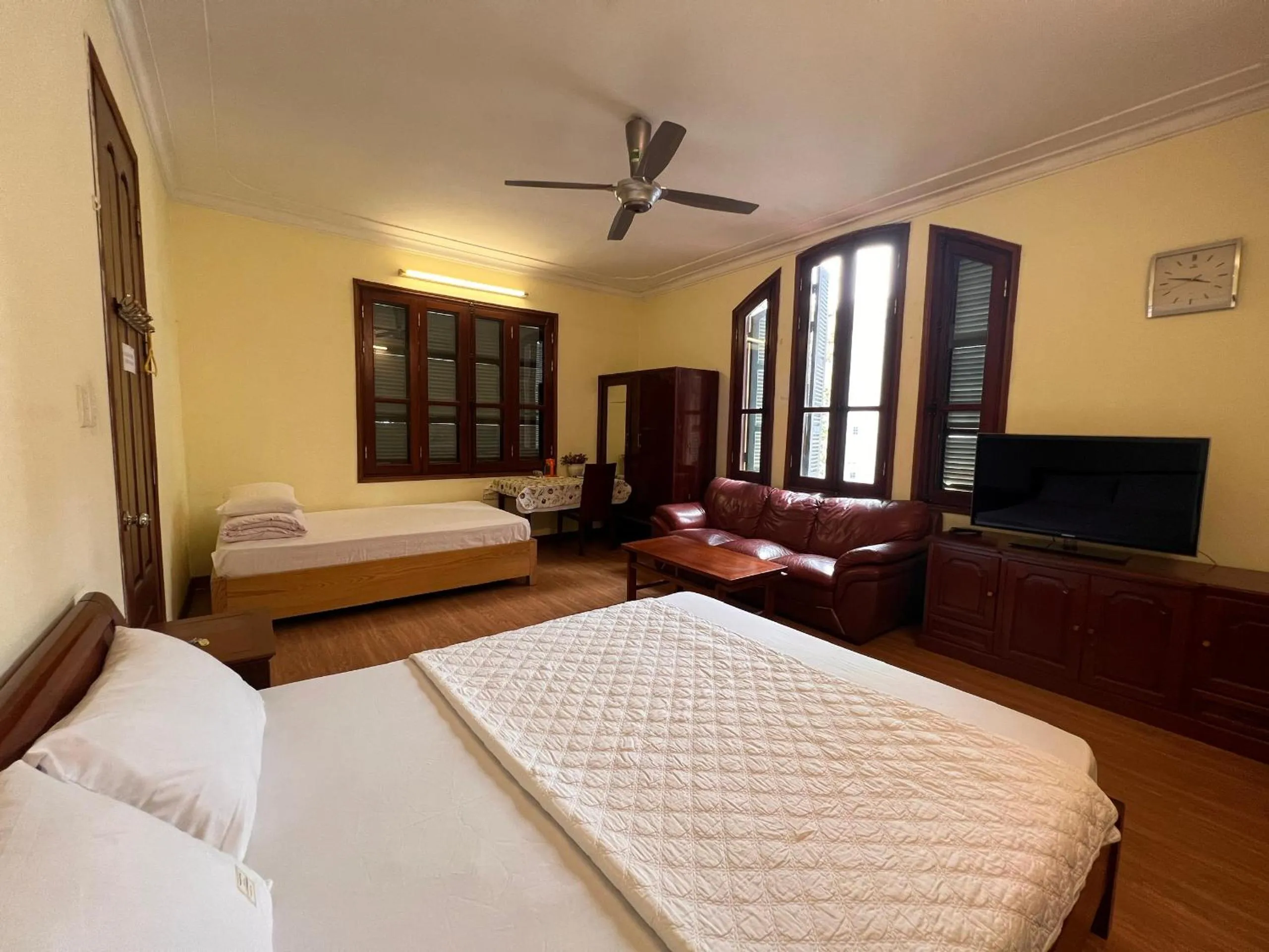 Bed in French-styled house