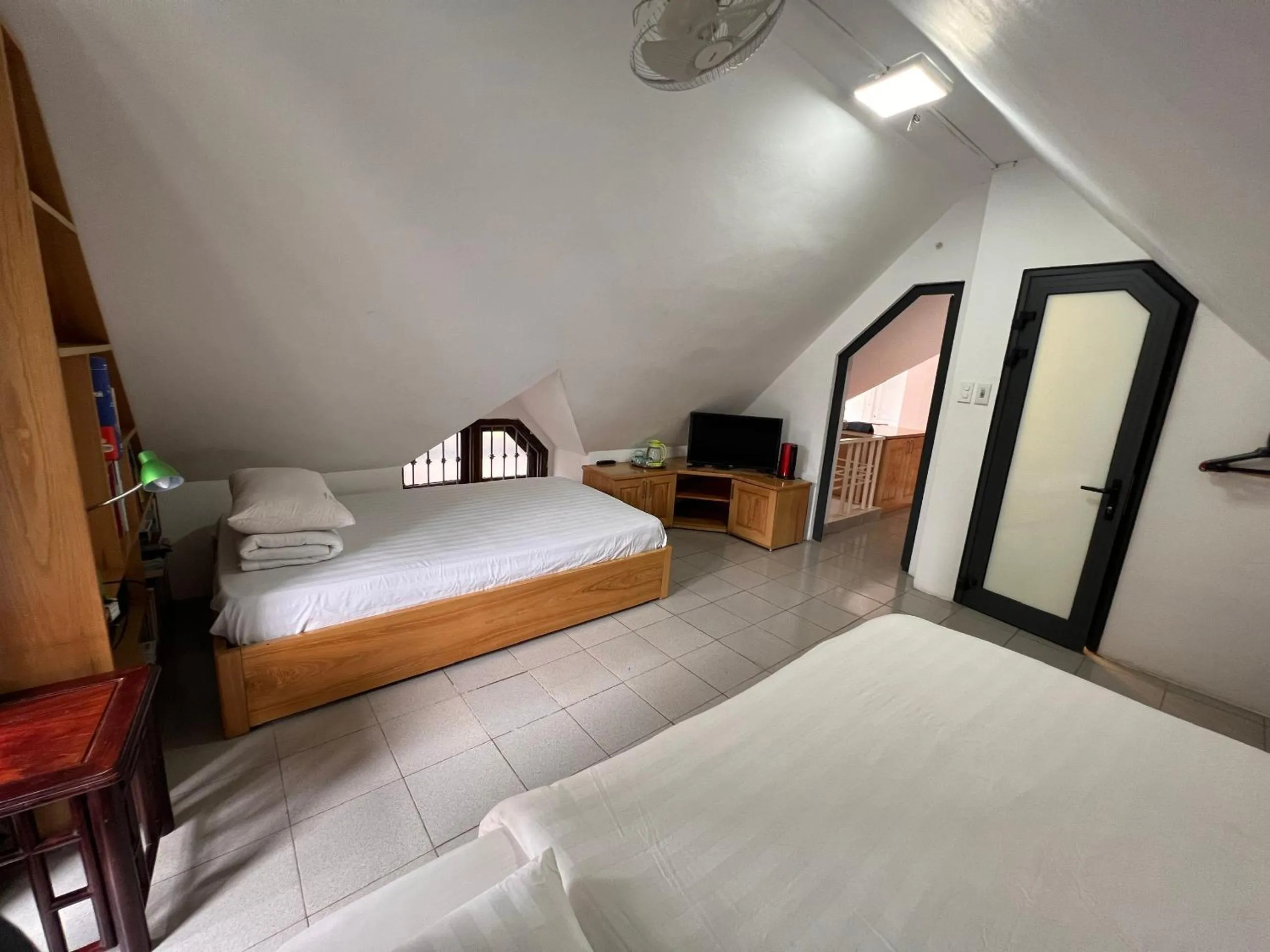 Bed in French-styled house