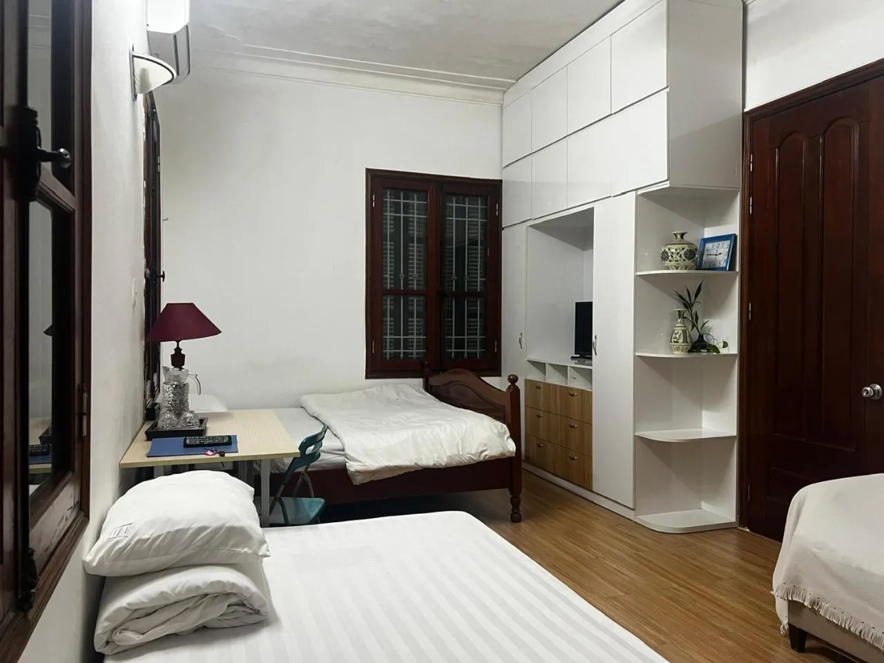 Bed in French-styled house