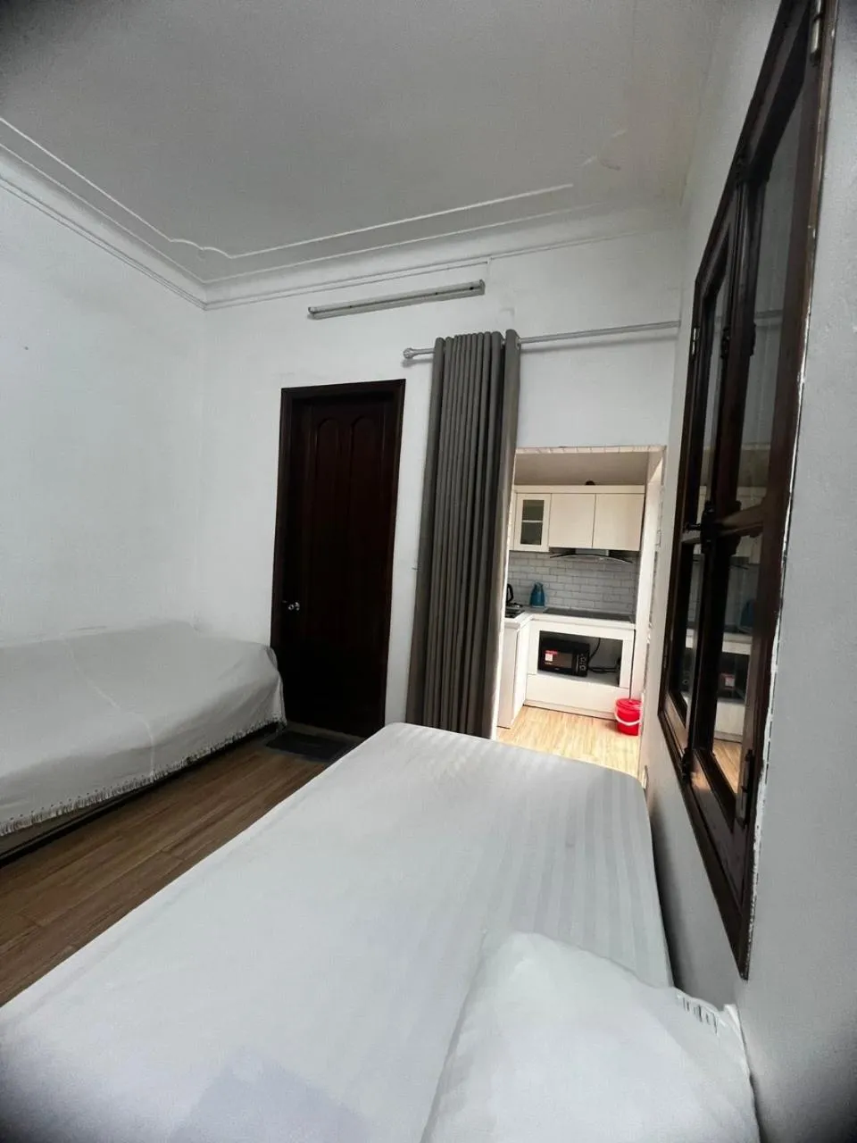 Bed in French-styled house