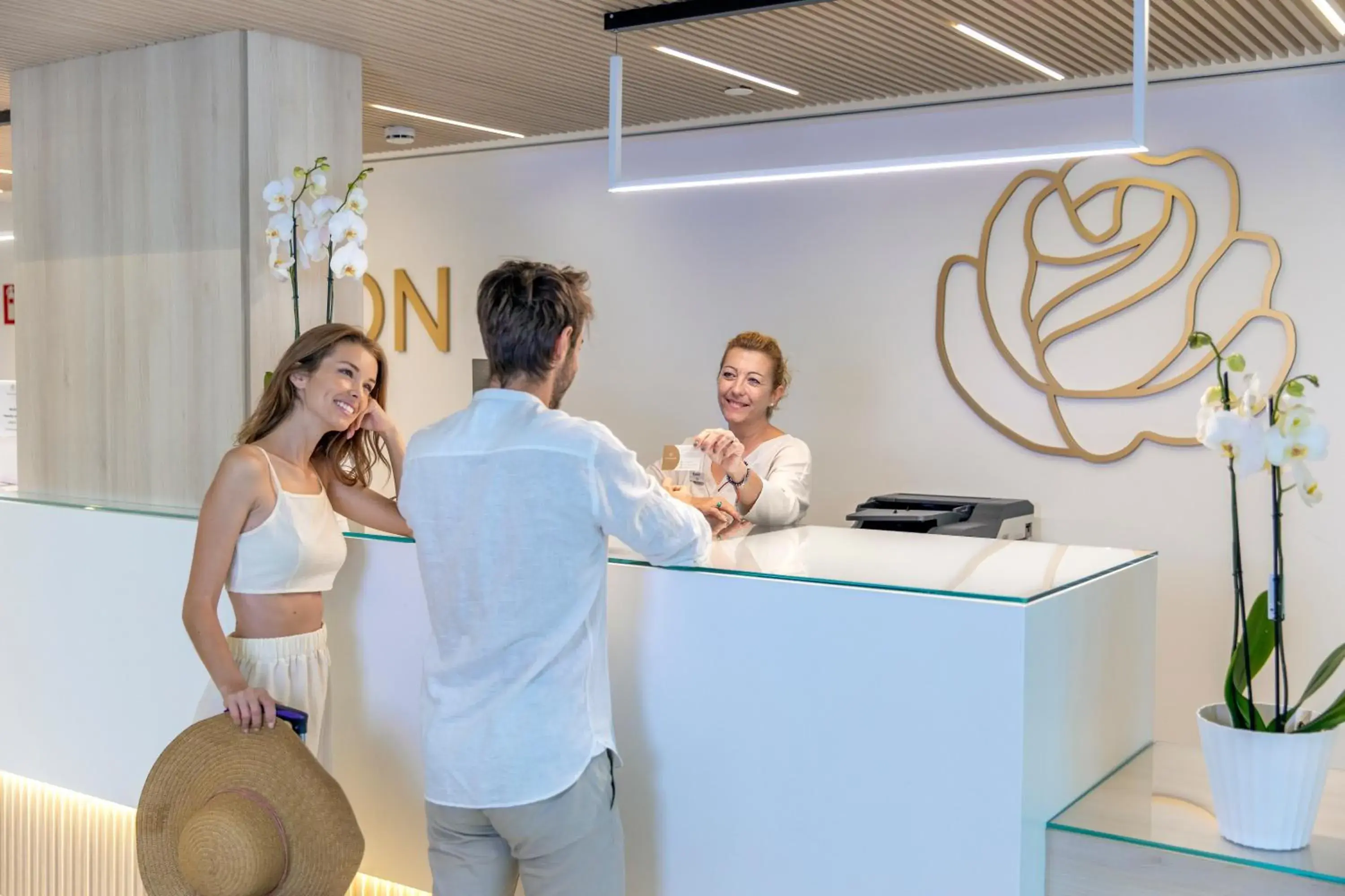 Lobby or reception in Hotel Rosamar Lobby or reception in Hotel Rosamar