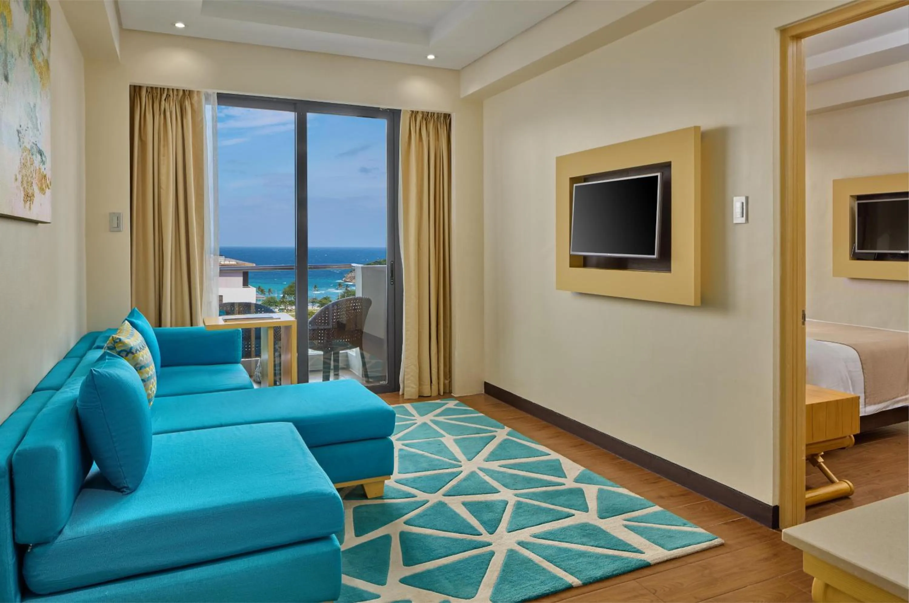 Living room in Savoy Hotel Boracay near Newcoast Beach