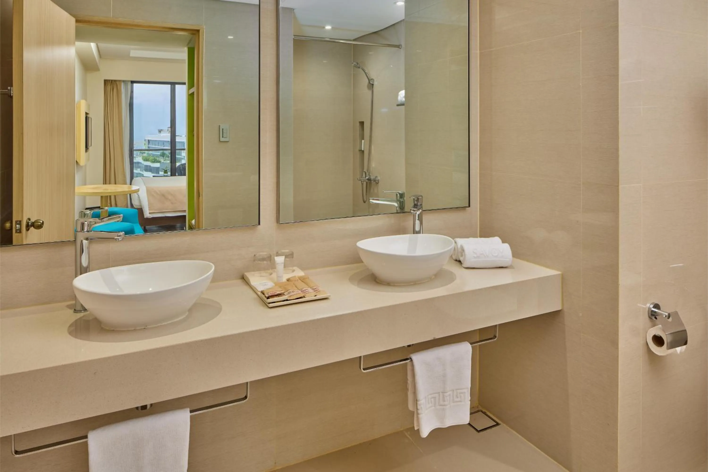 Bathroom in Savoy Hotel Boracay near Newcoast Beach