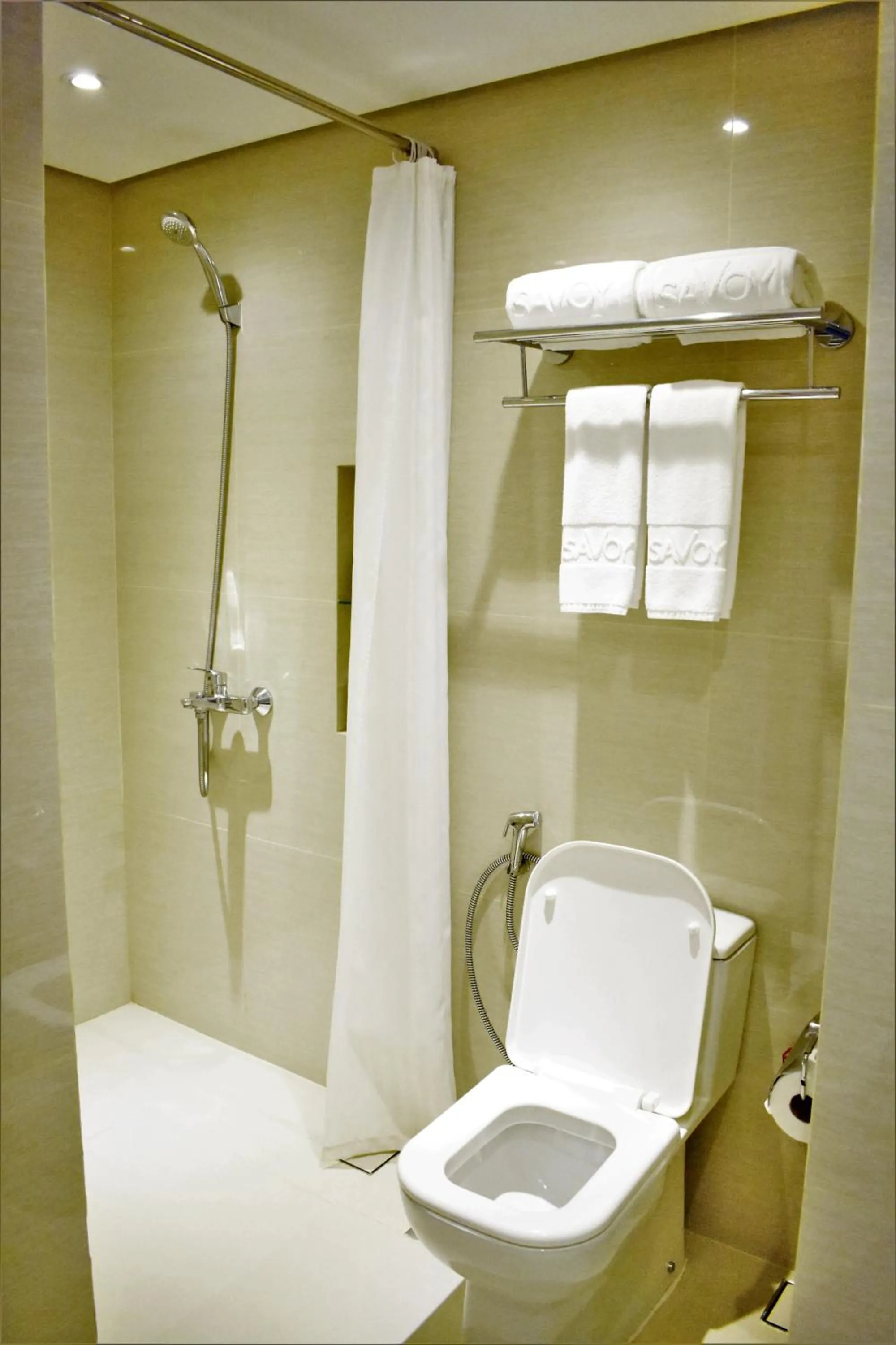 Shower in Savoy Hotel Boracay near Newcoast Beach