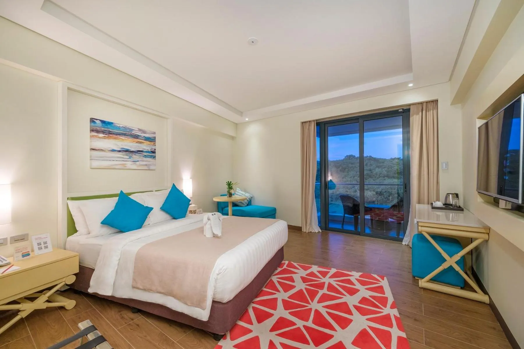 Photo of the whole room, Bed in Savoy Hotel Boracay near Newcoast Beach