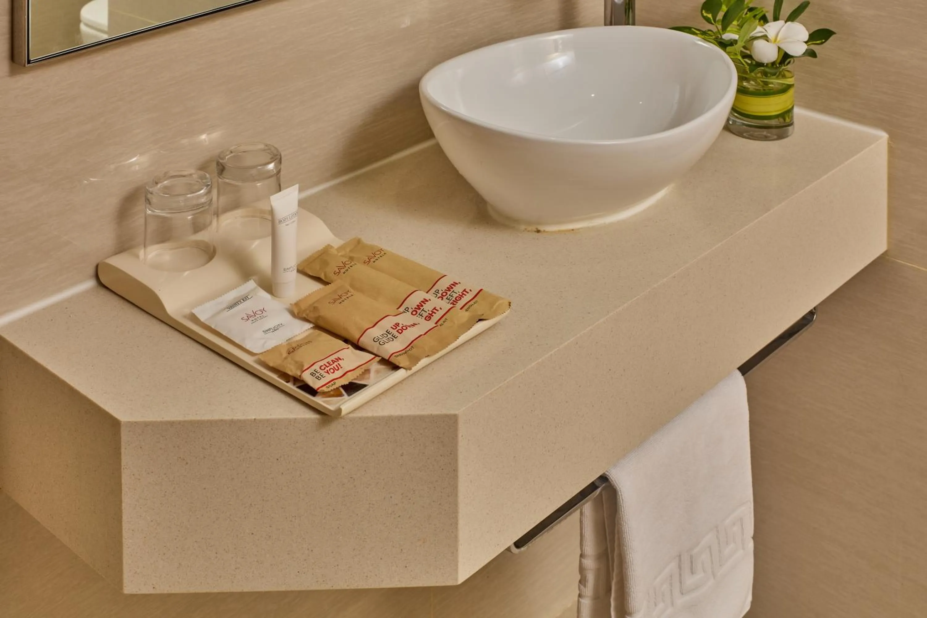 Bathroom in Savoy Hotel Boracay near Newcoast Beach