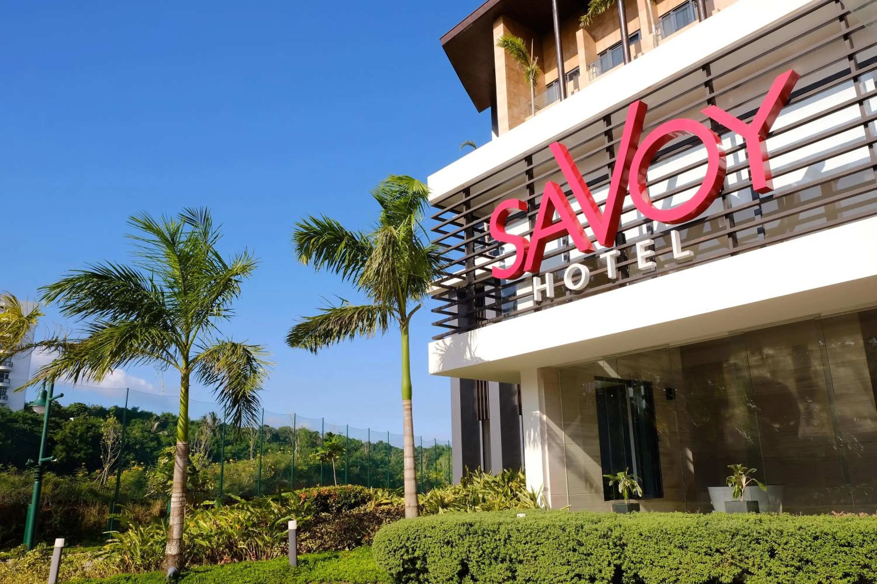 Facade/entrance in Savoy Hotel Boracay near Newcoast Beach