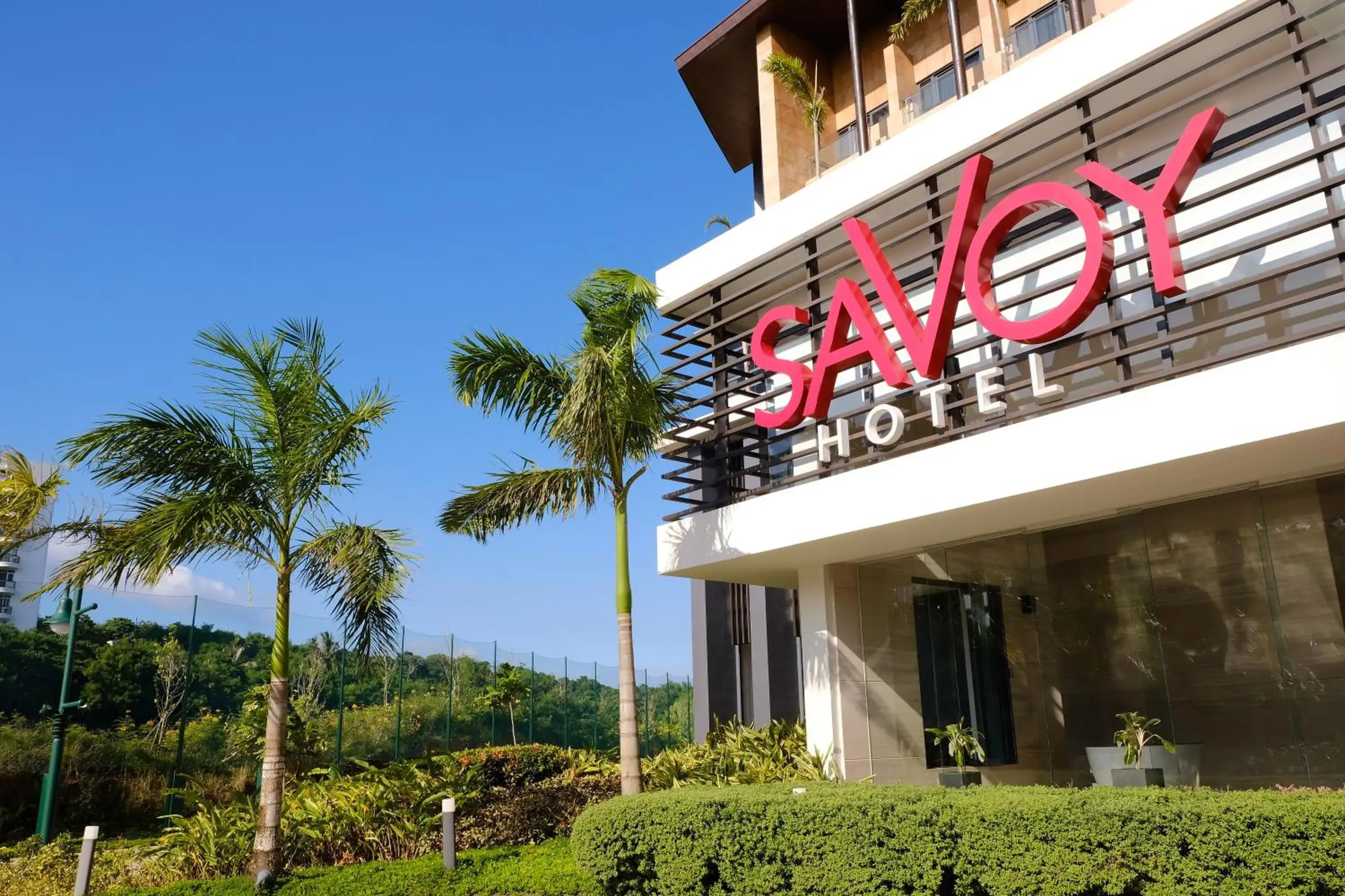 Facade/entrance in Savoy Hotel Boracay near Newcoast Beach Facade/entrance in Savoy Hotel Boracay near Newcoast Beach