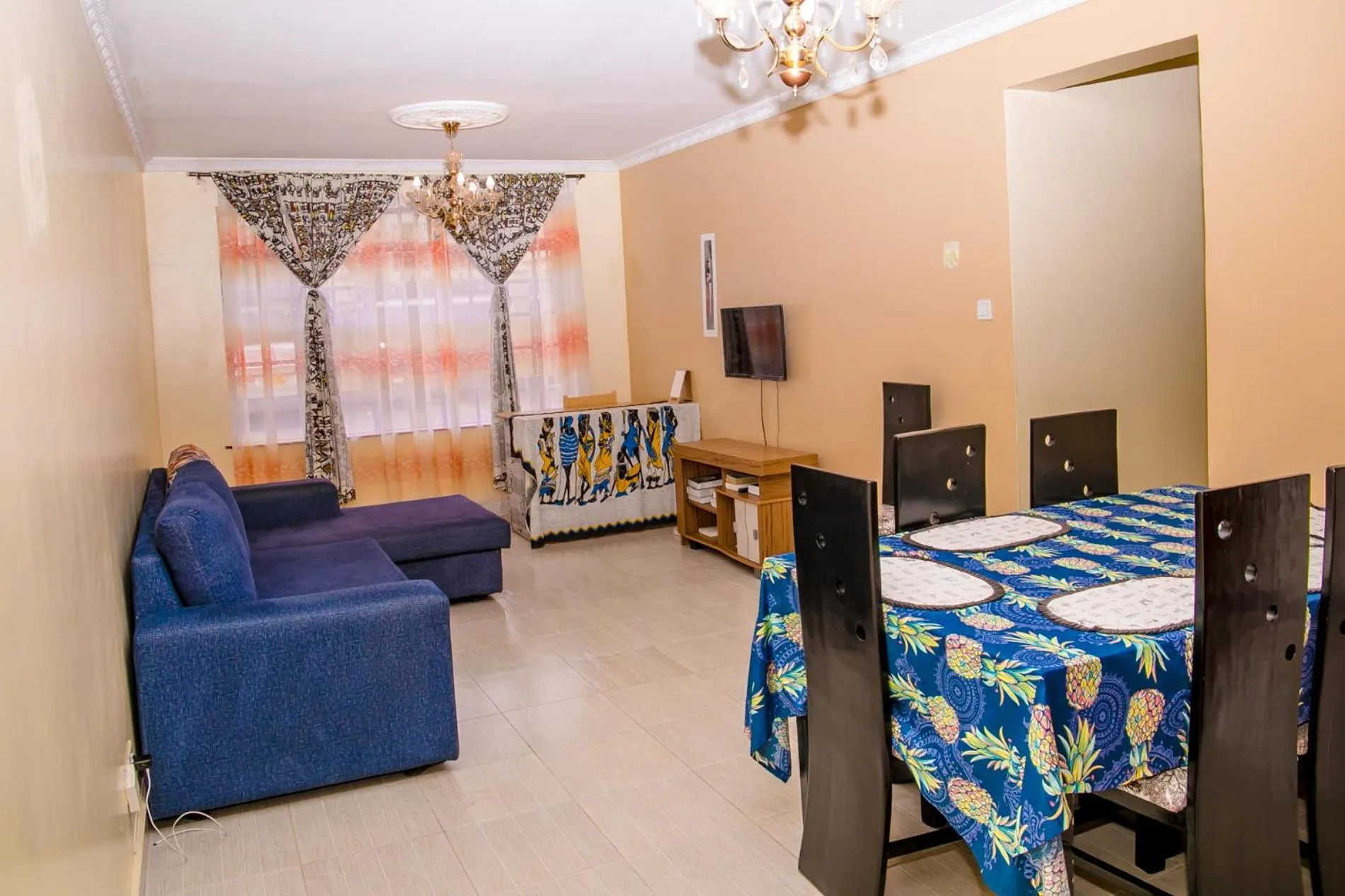 Living room in Nairobi Airport Apartments