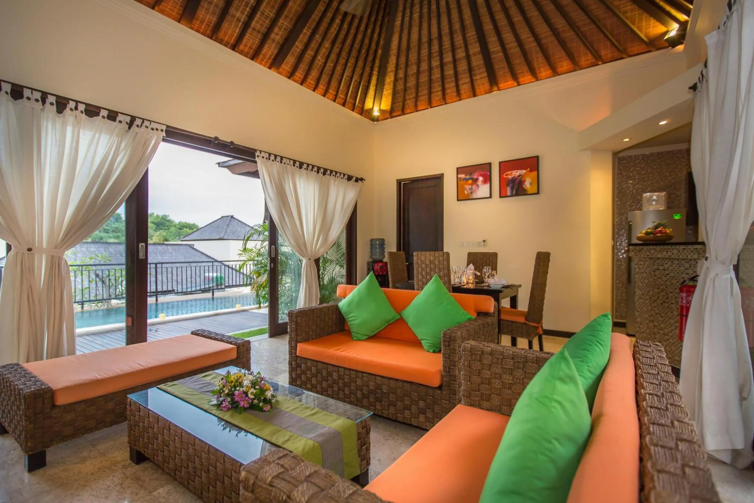 Living room in The Reika Villas by Nagisa Bali