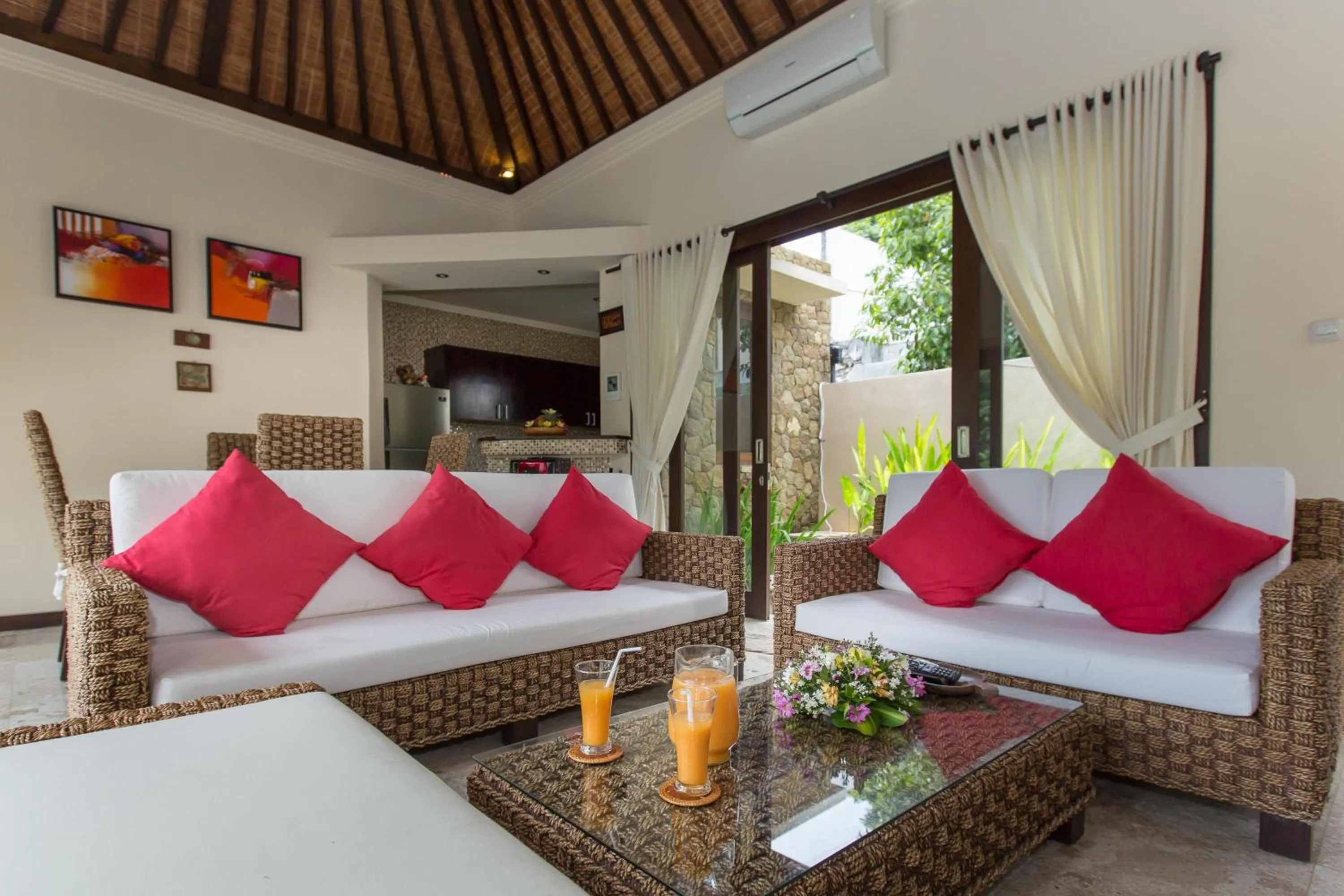 Living room, Bed in The Reika Villas by Nagisa Bali