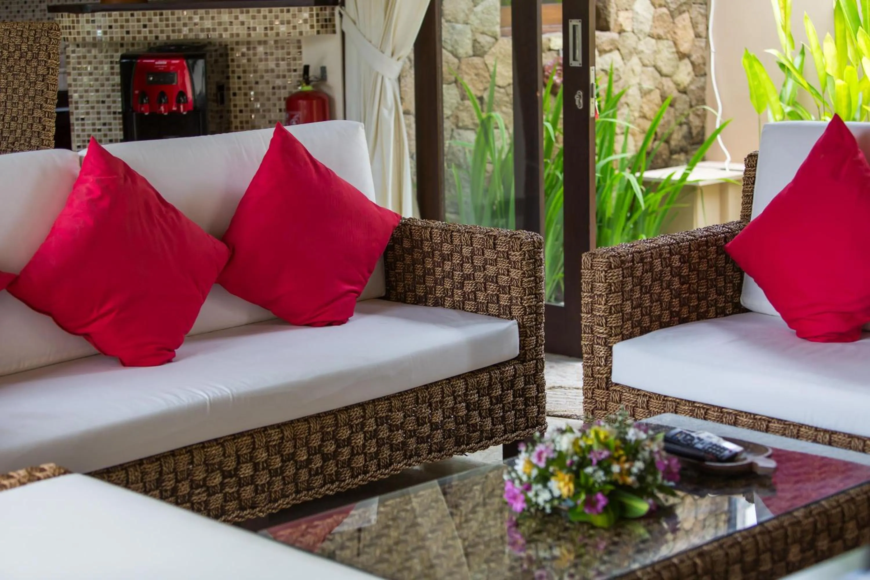 Living room in The Reika Villas by Nagisa Bali