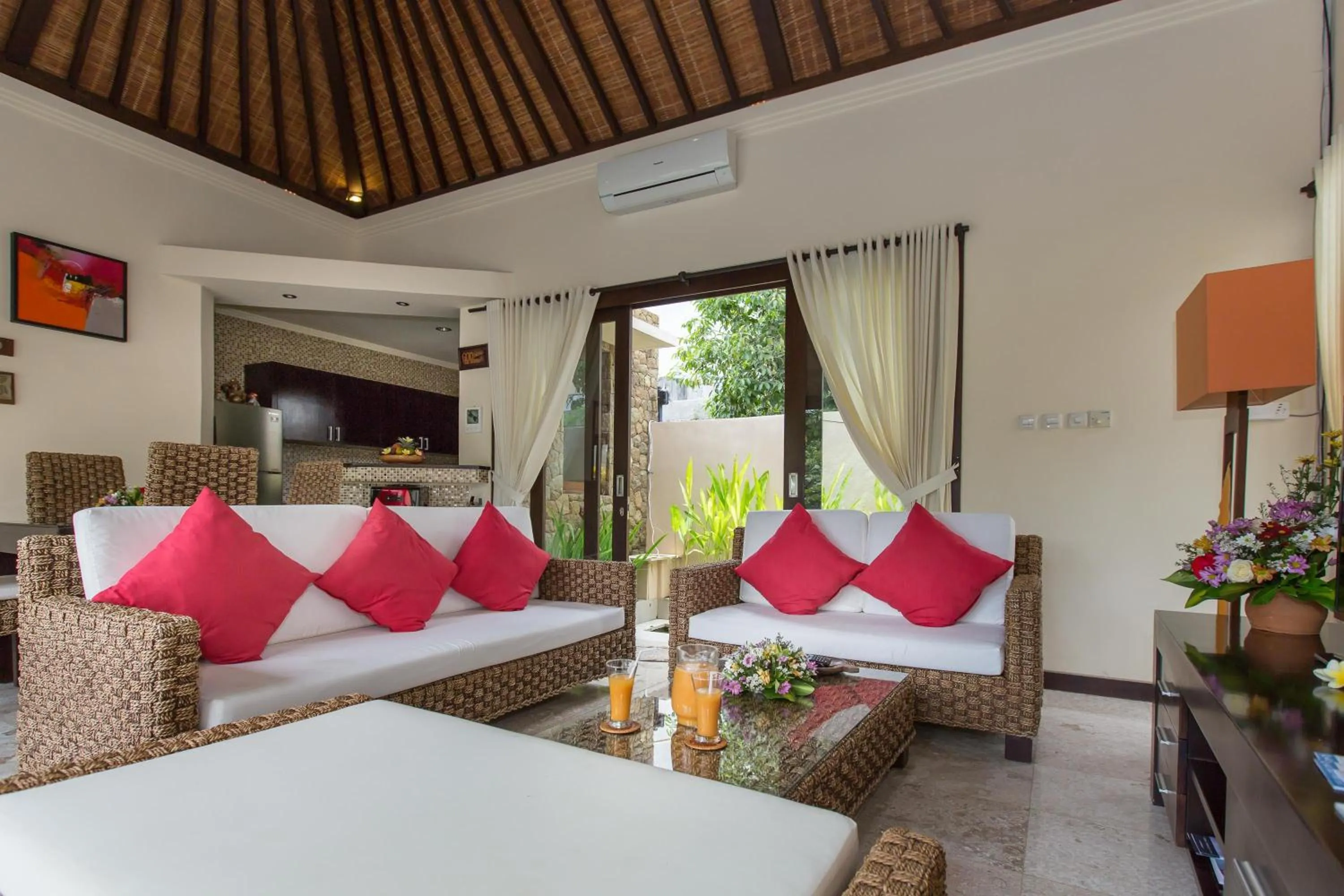 Living room, Bed in The Reika Villas by Nagisa Bali
