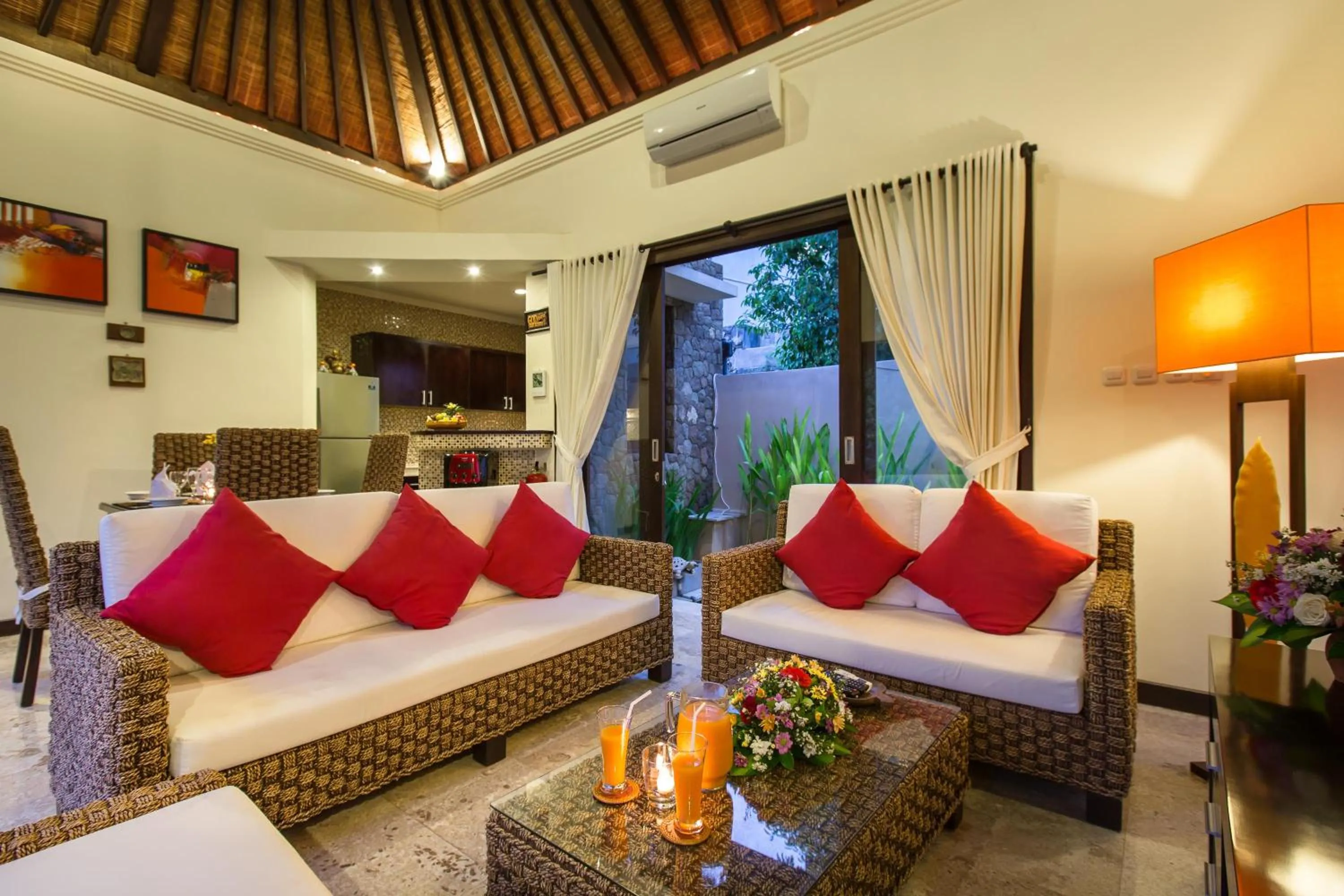Living room in The Reika Villas by Nagisa Bali
