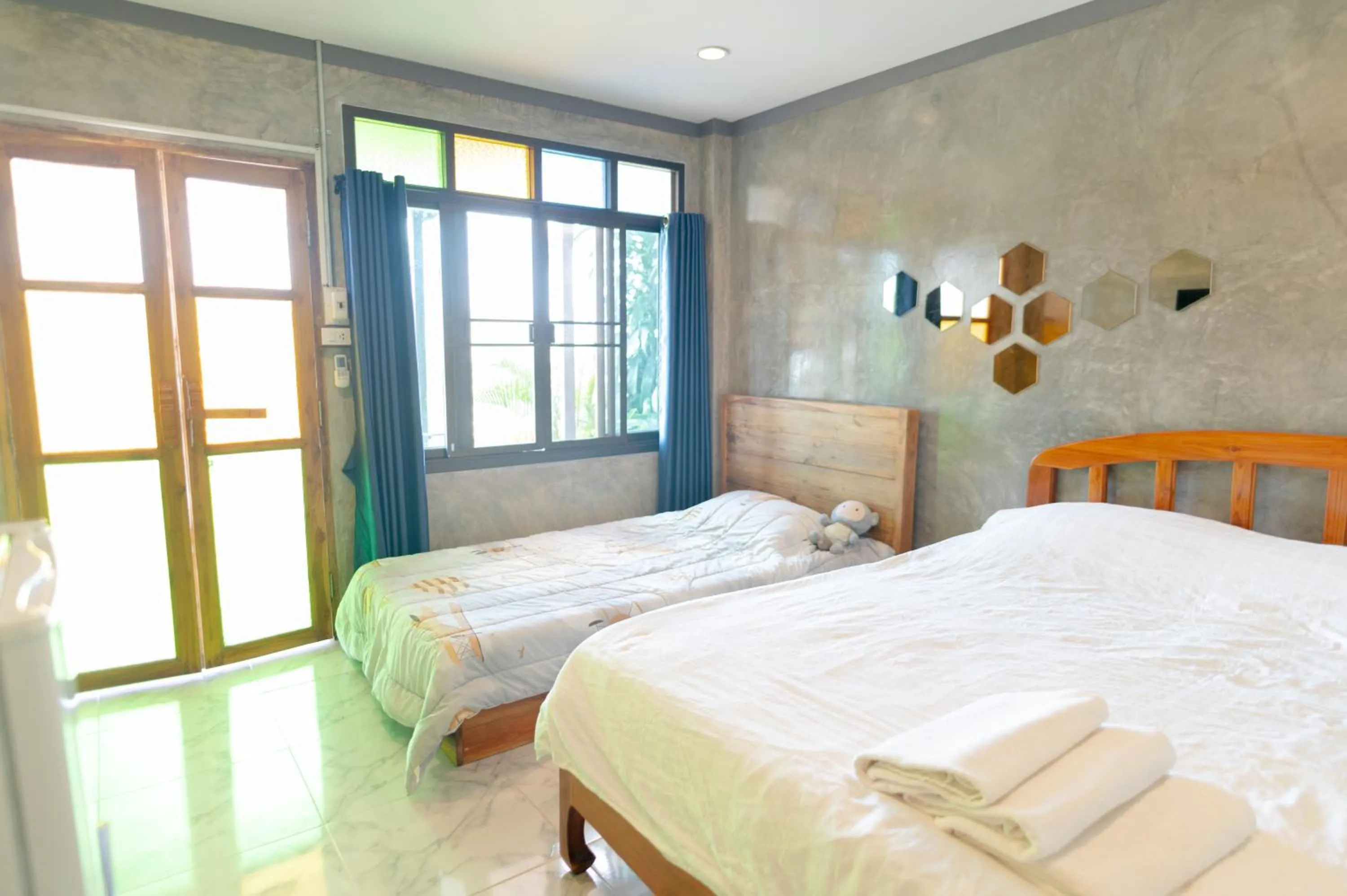 Bed in Ob-Oon Khao Kho Resort