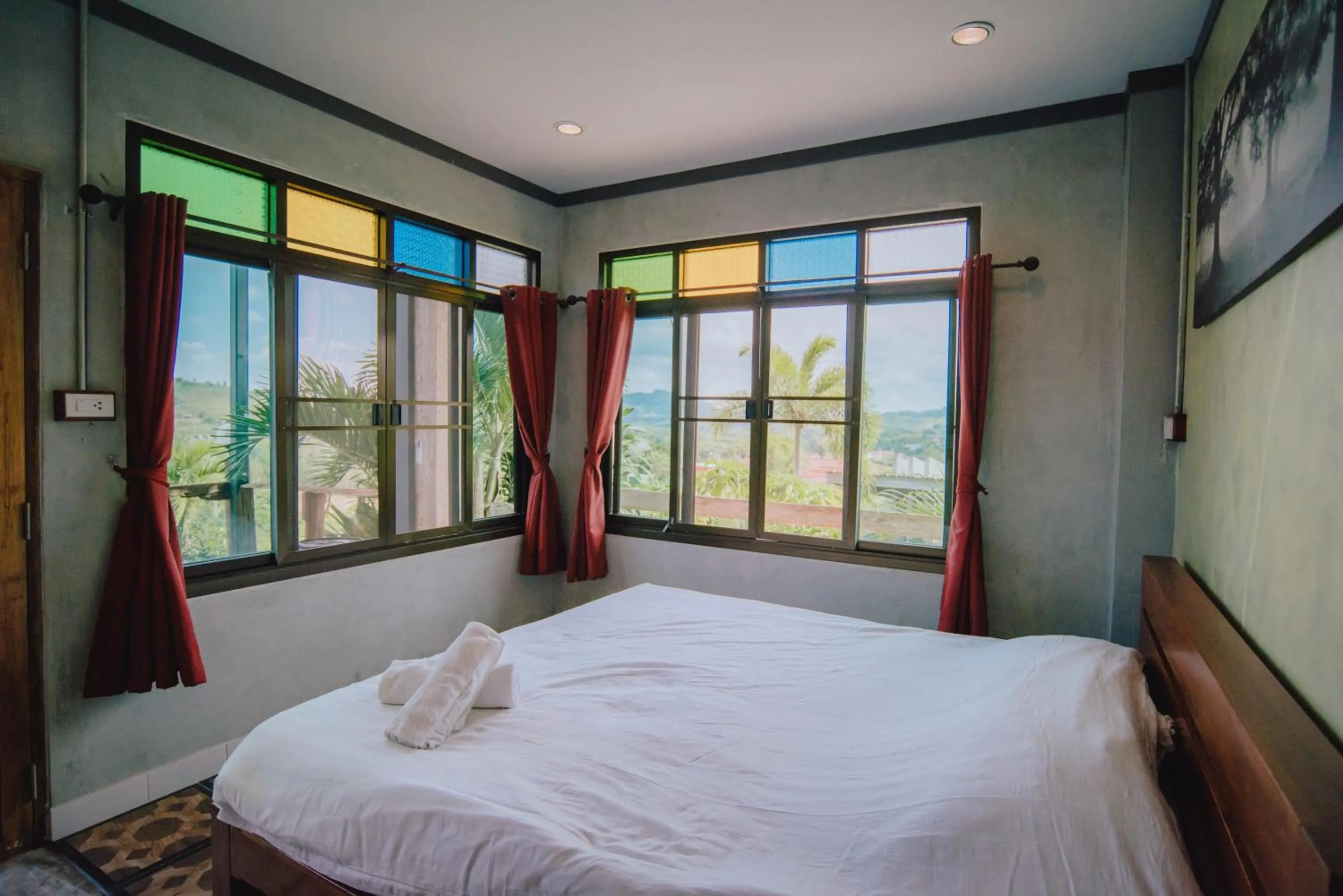 Bed in Ob-Oon Khao Kho Resort