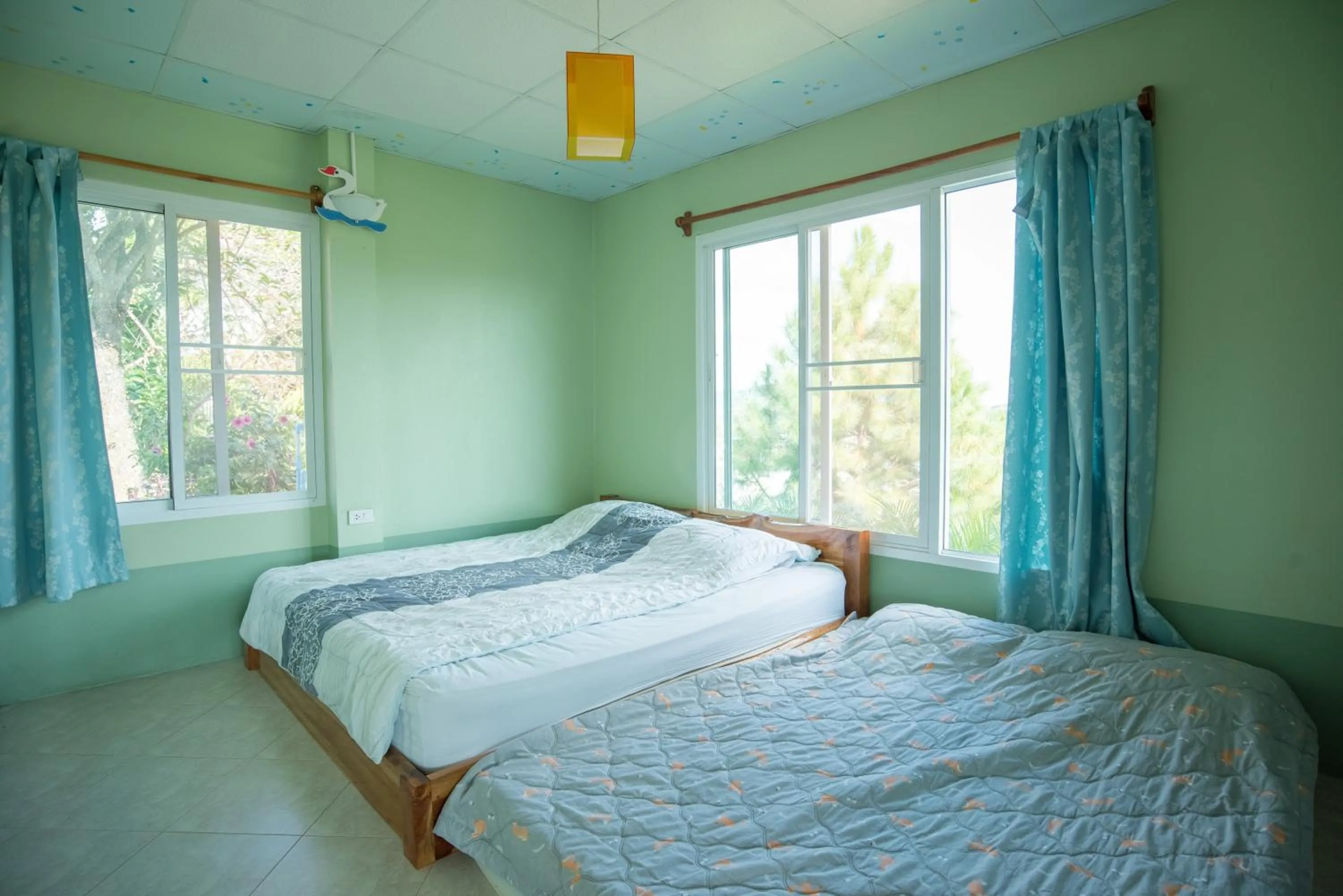 Bed in Ob-Oon Khao Kho Resort