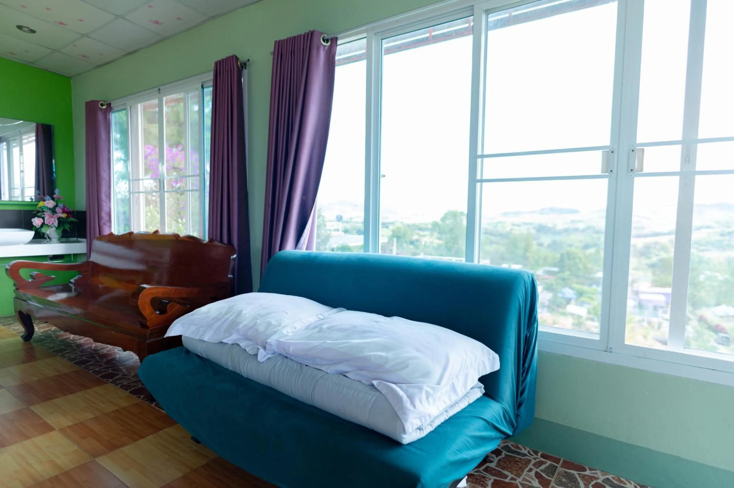 Bed in Ob-Oon Khao Kho Resort