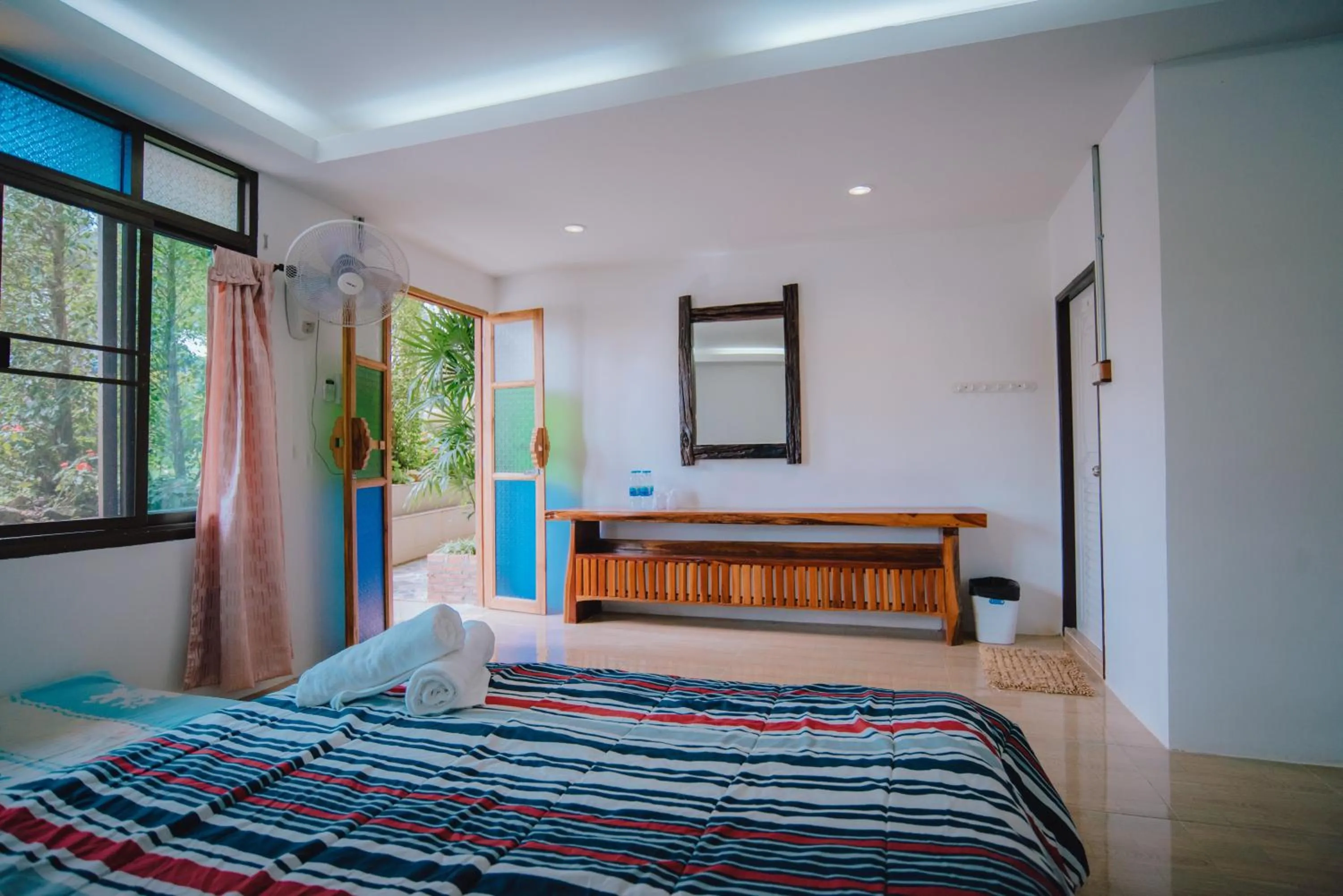 Bed in Ob-Oon Khao Kho Resort