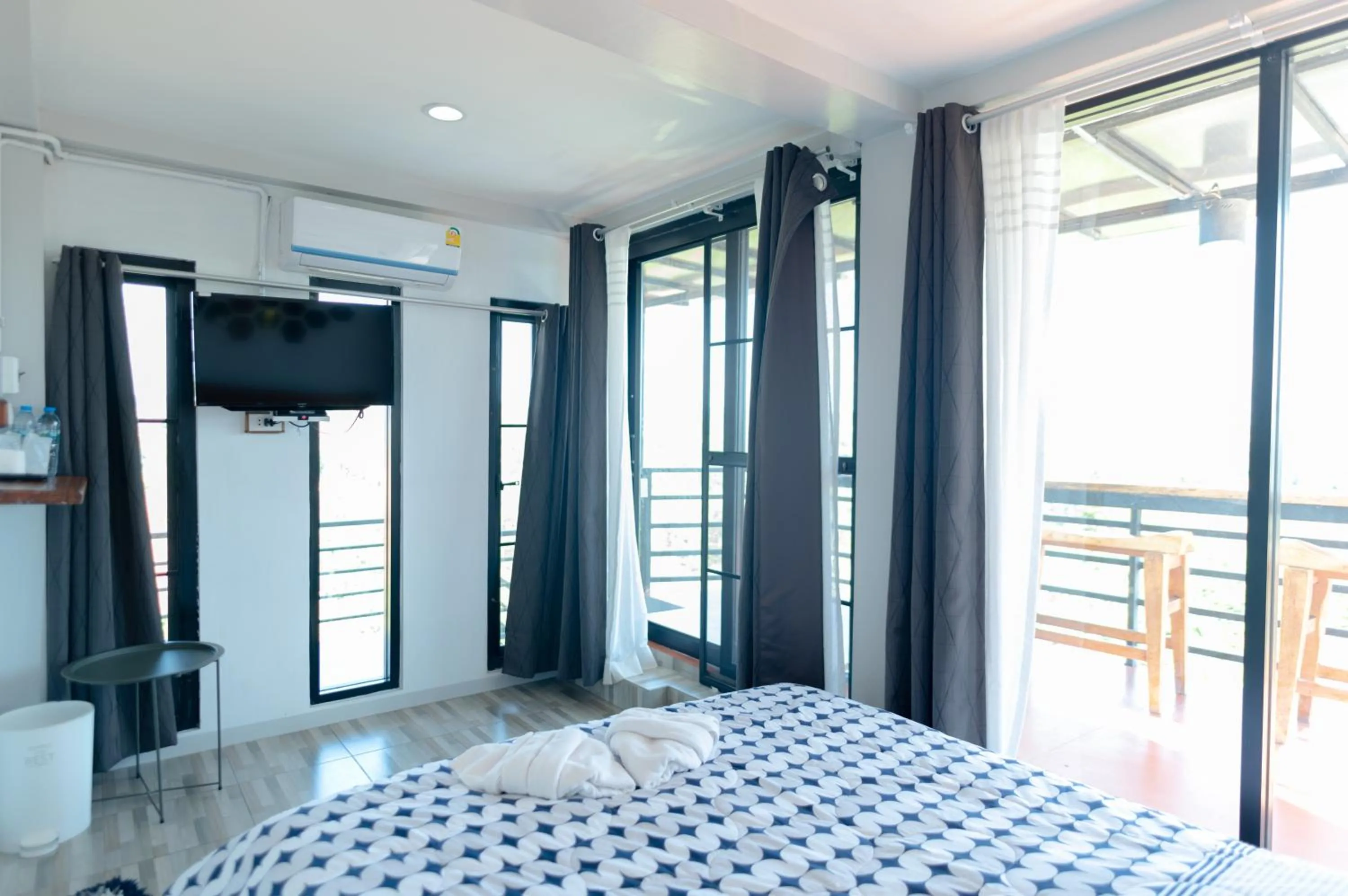 Bed in Ob-Oon Khao Kho Resort