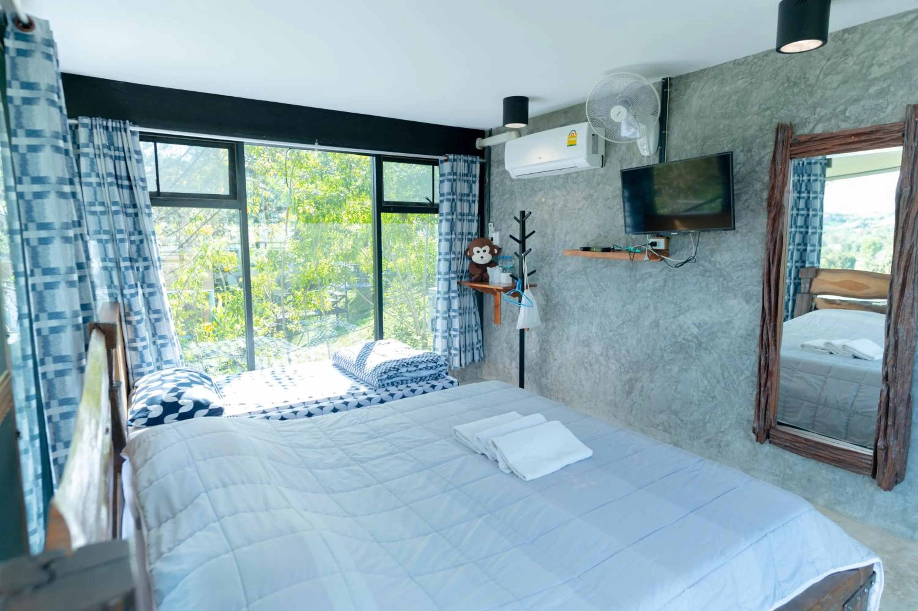 Bed in Ob-Oon Khao Kho Resort