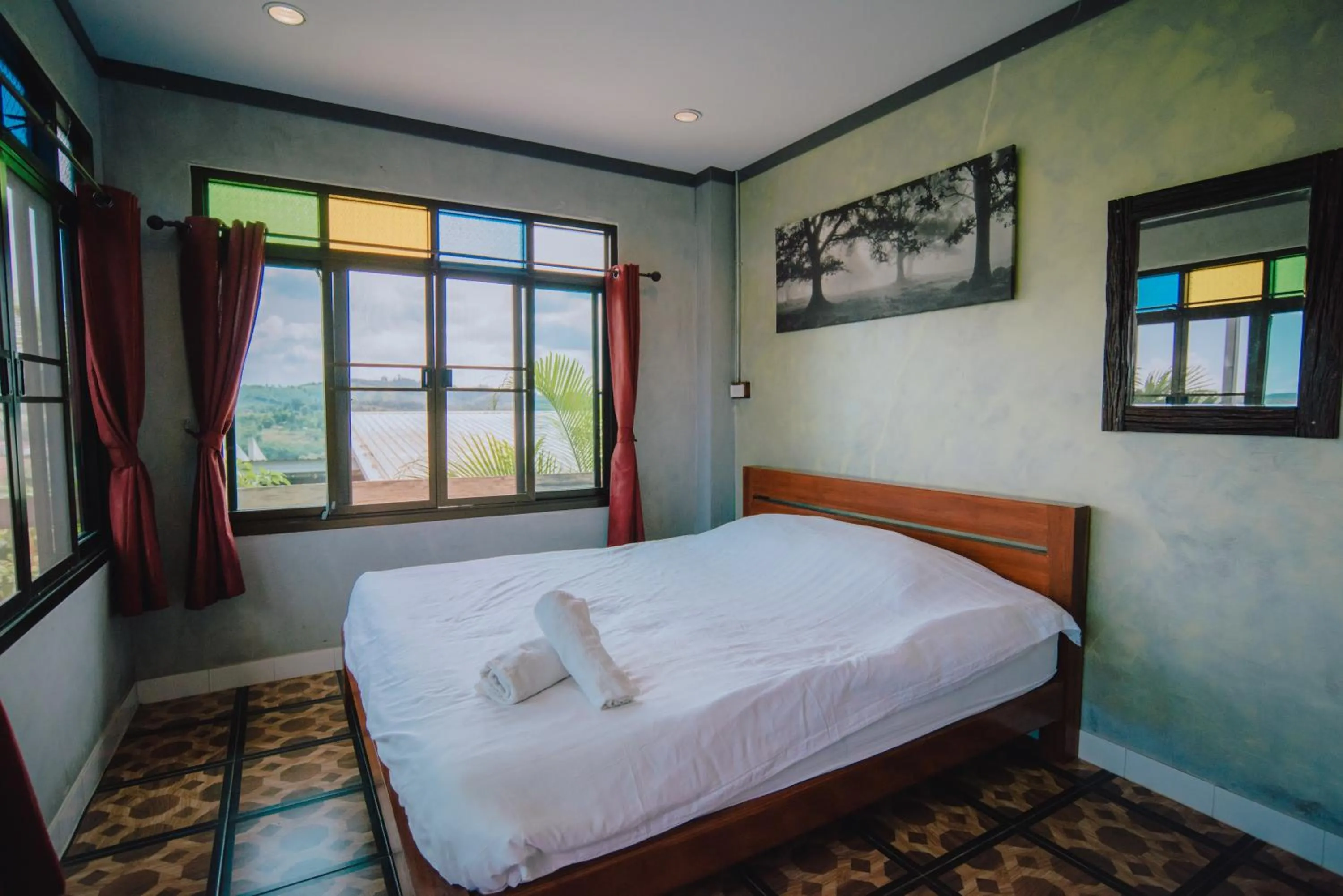 Bed in Ob-Oon Khao Kho Resort