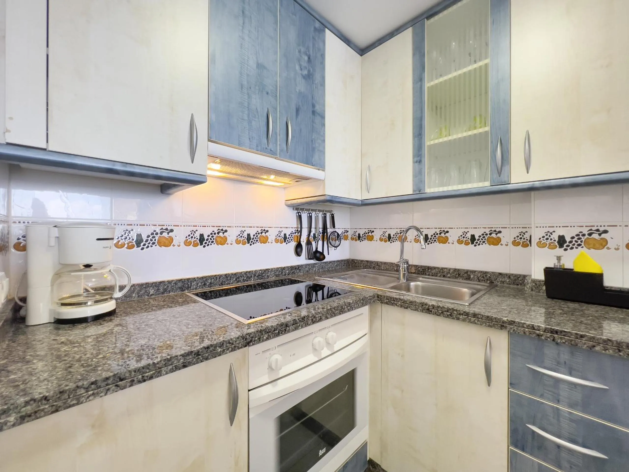 Kitchen or kitchenette in Apartamentos Hipocampos Calpe Rent Apart