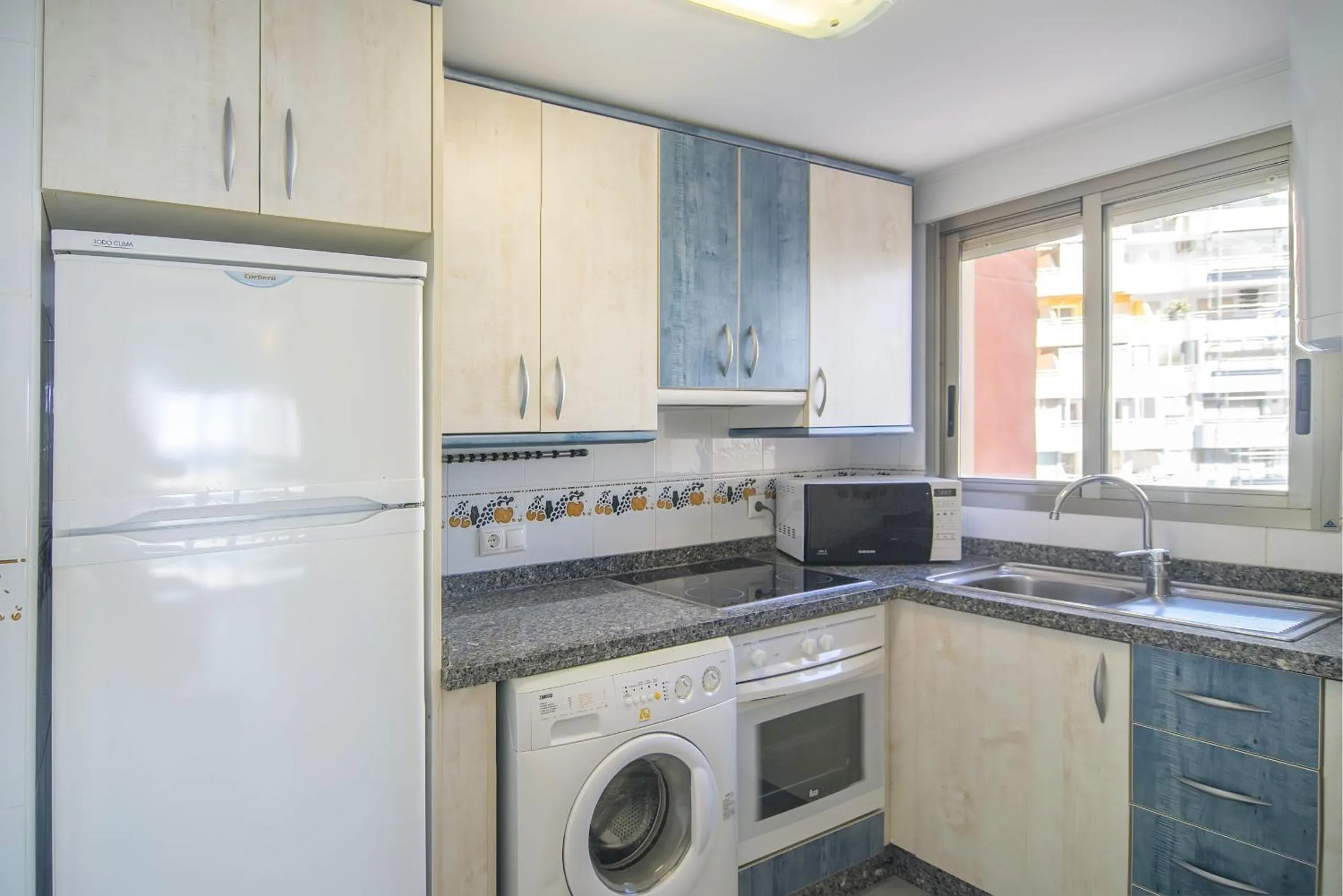 Kitchen or kitchenette in Apartamentos Hipocampos Calpe Rent Apart