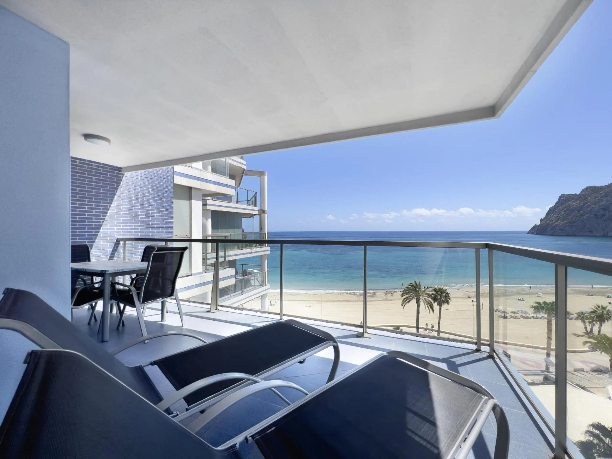 Balcony/Terrace in Apartamentos Hipocampos Calpe Rent Apart
