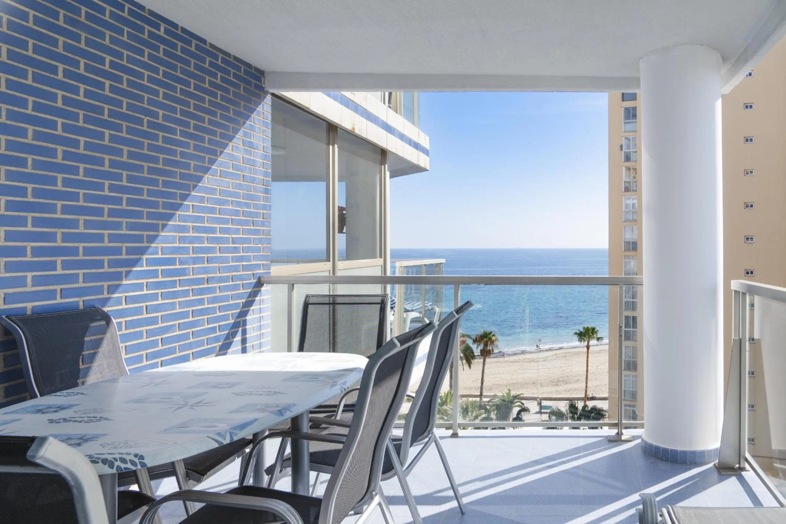 Balcony/Terrace in Apartamentos Hipocampos Calpe Rent Apart