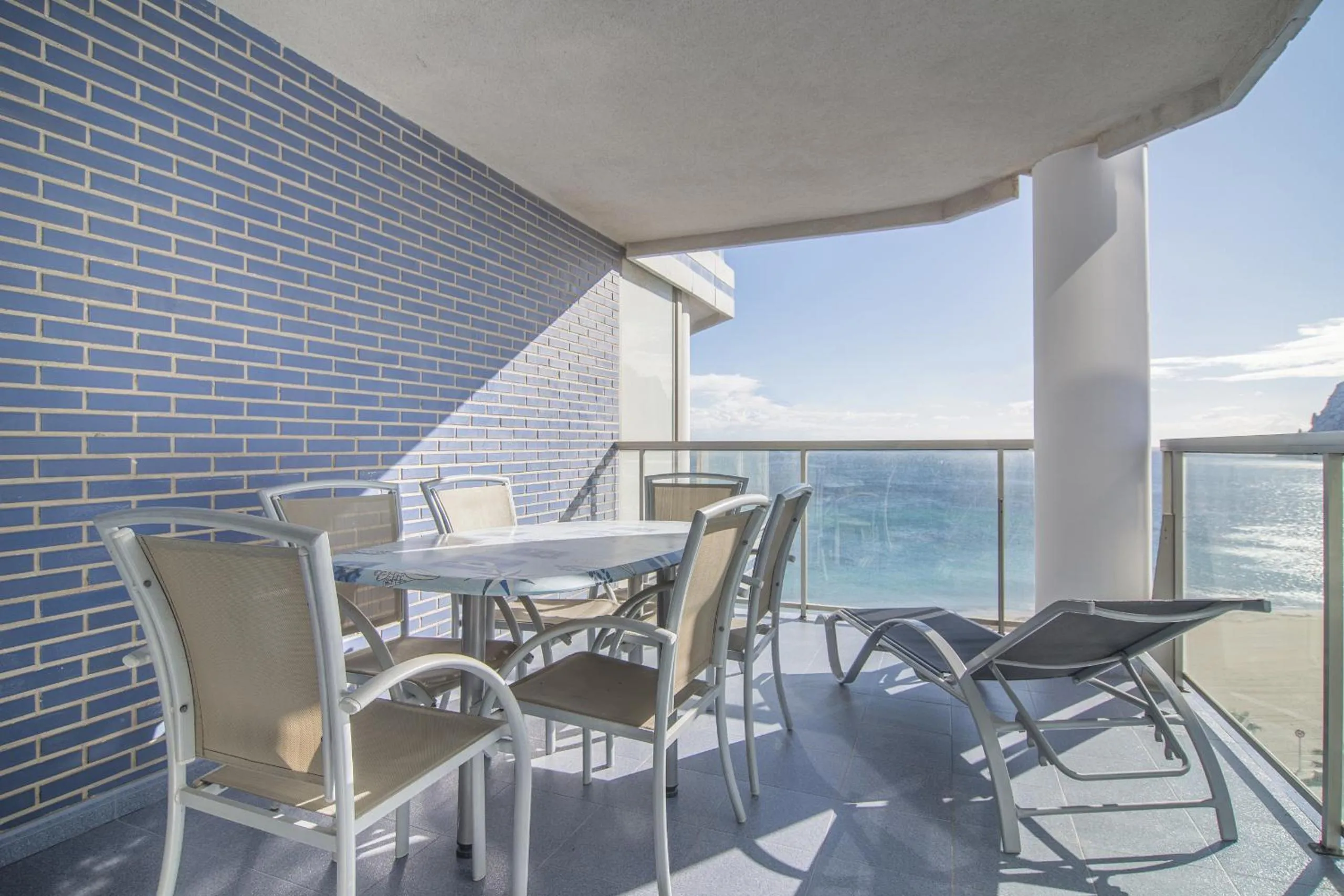Balcony/Terrace in Apartamentos Hipocampos Calpe Rent Apart