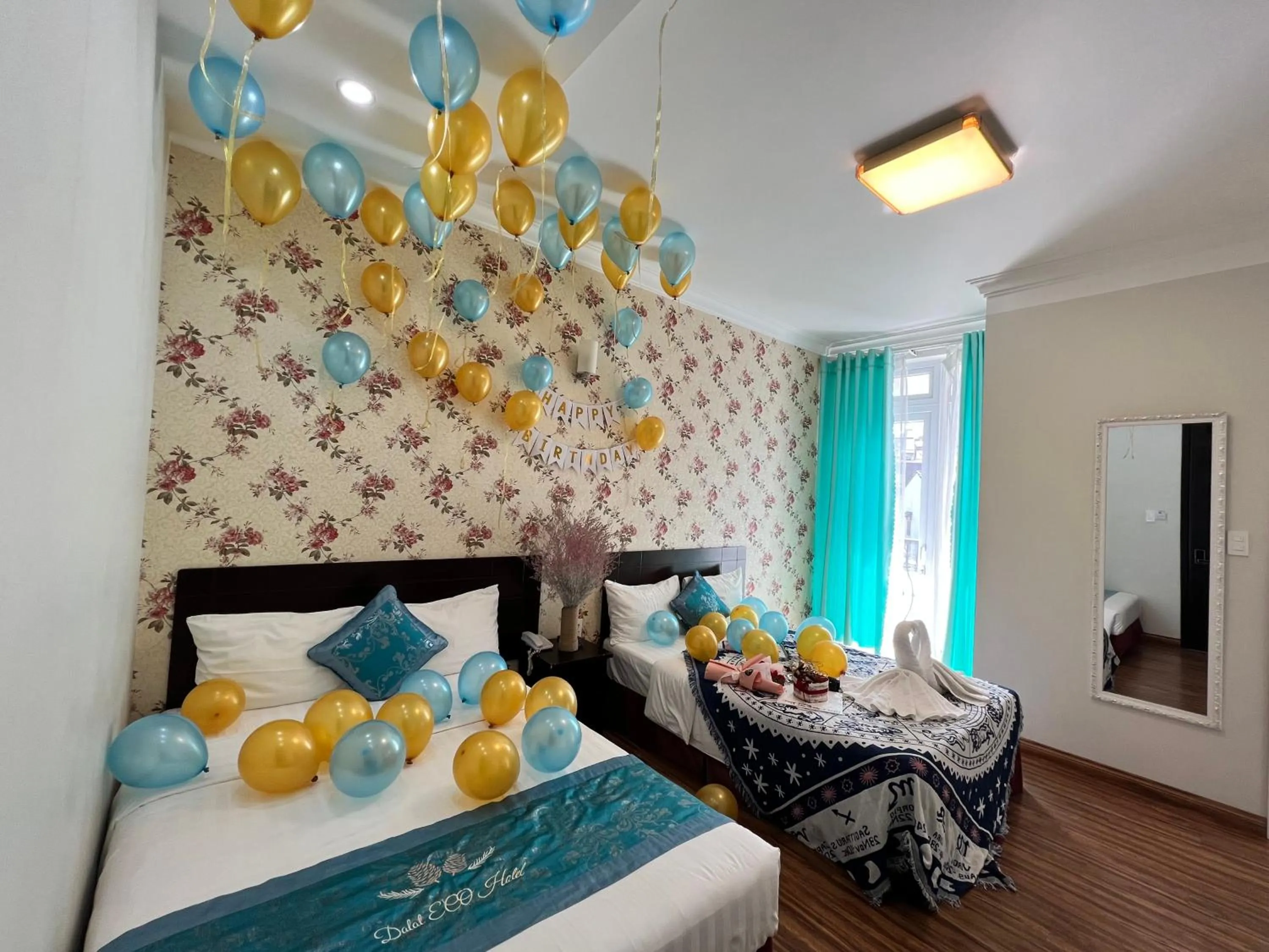 Bed in Dalat Eco Hotel