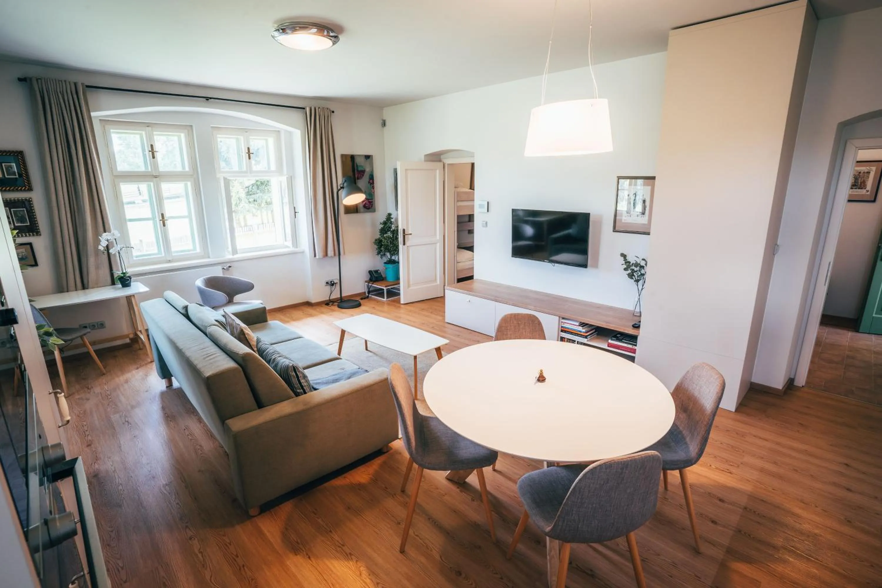 Living room in Aparthotel & Wellness Knížecí cesta