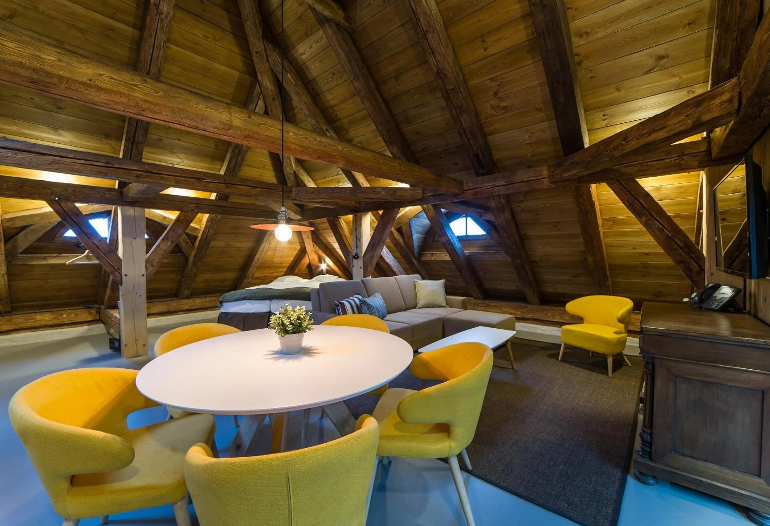 Living room in Aparthotel & Wellness Knížecí cesta