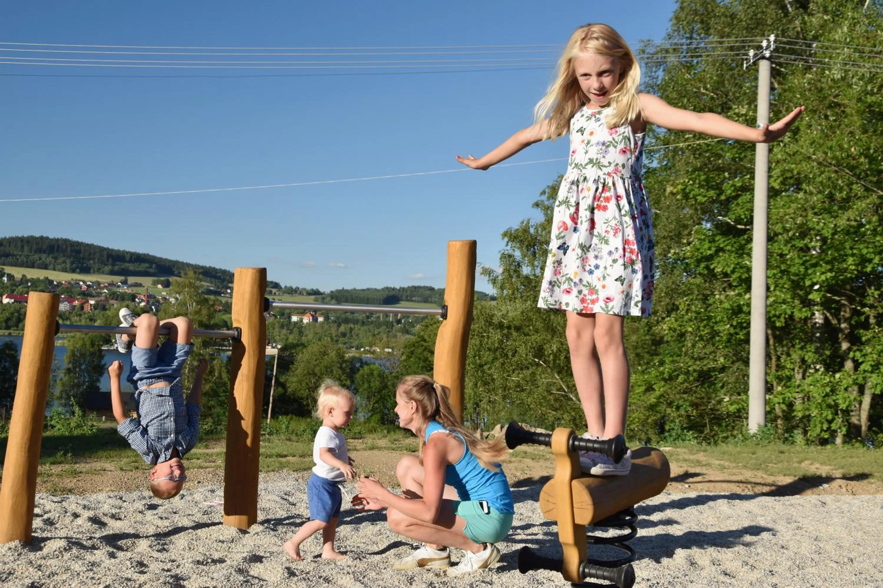Children play ground in Aparthotel & Wellness Knížecí cesta