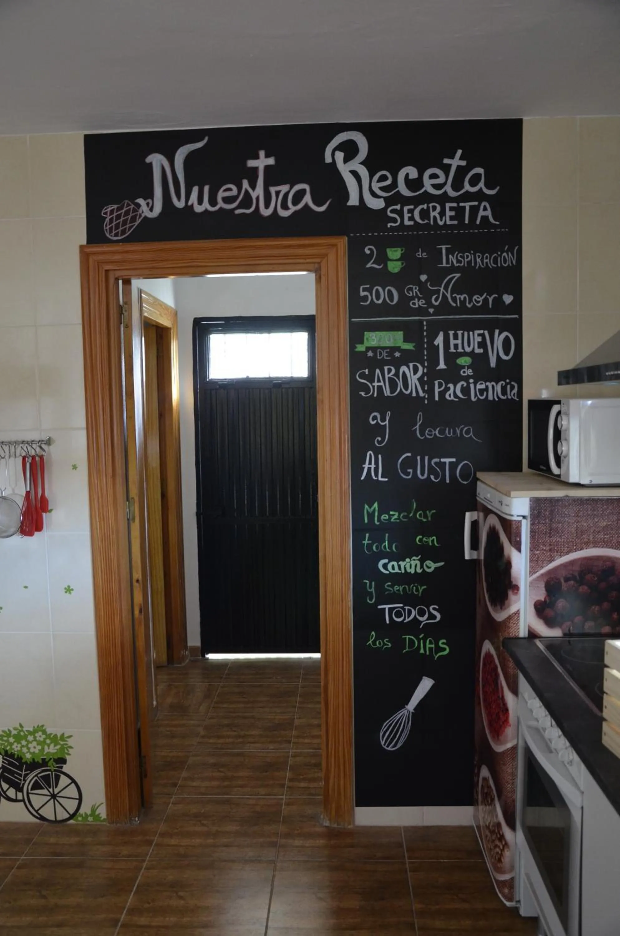Kitchen or kitchenette in Cortijo Rural El Escondite