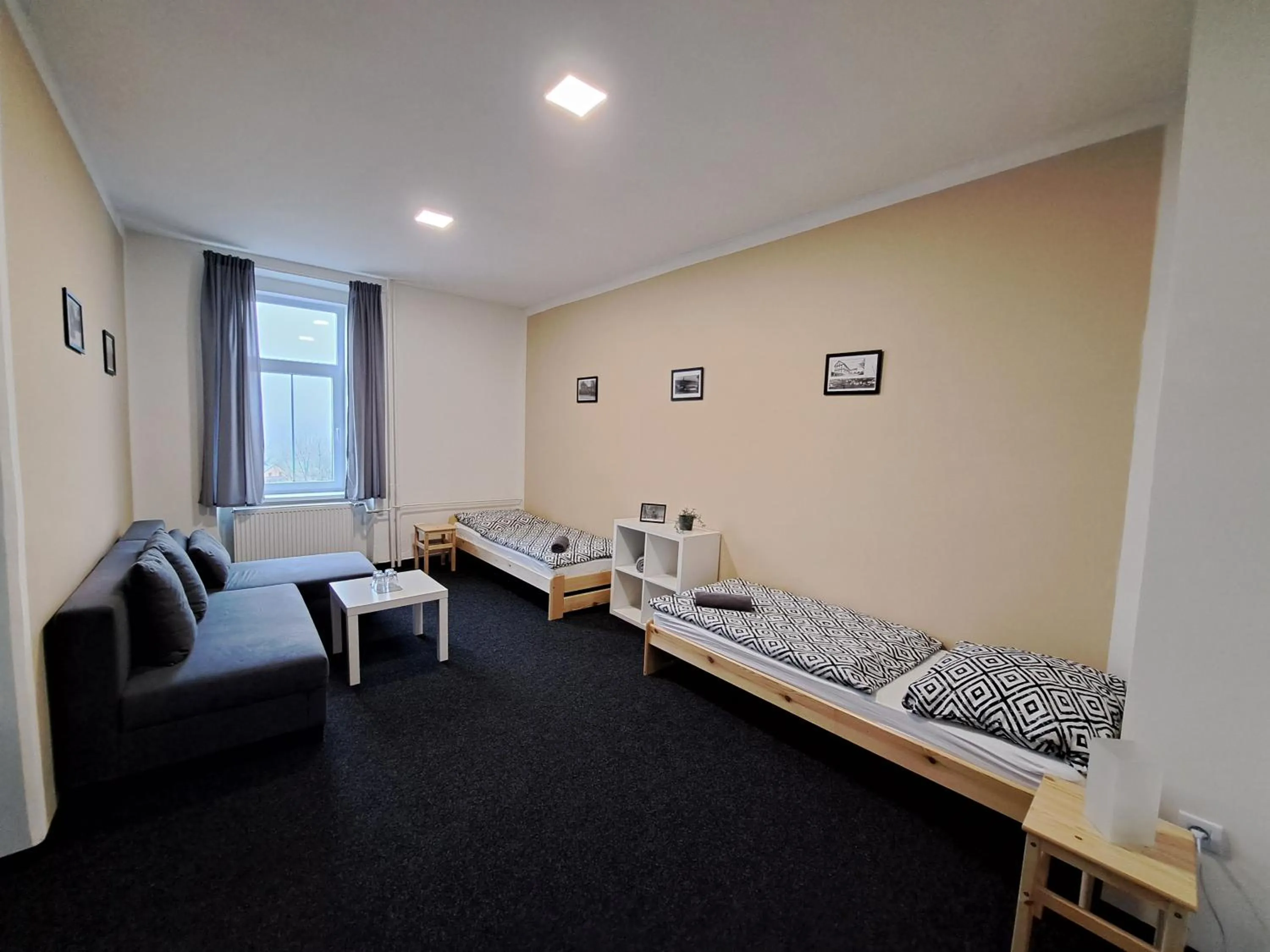 Living room, Bed in Pension U Johnů