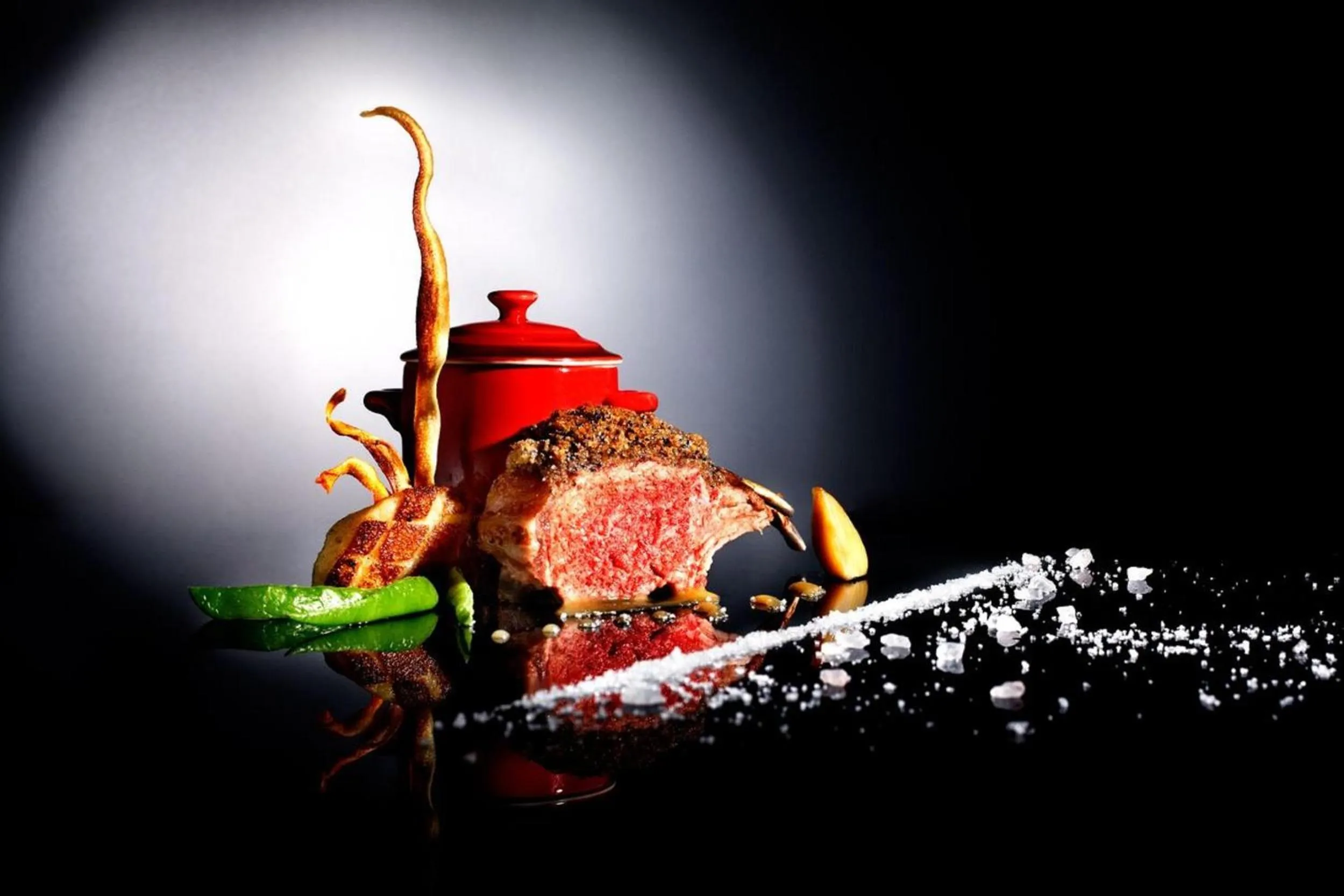 Food close-up in Romantik Hotel le Vignier