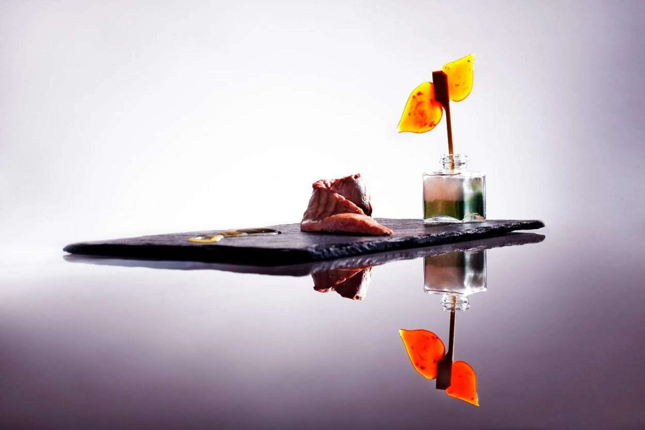 Food close-up in Romantik Hotel le Vignier