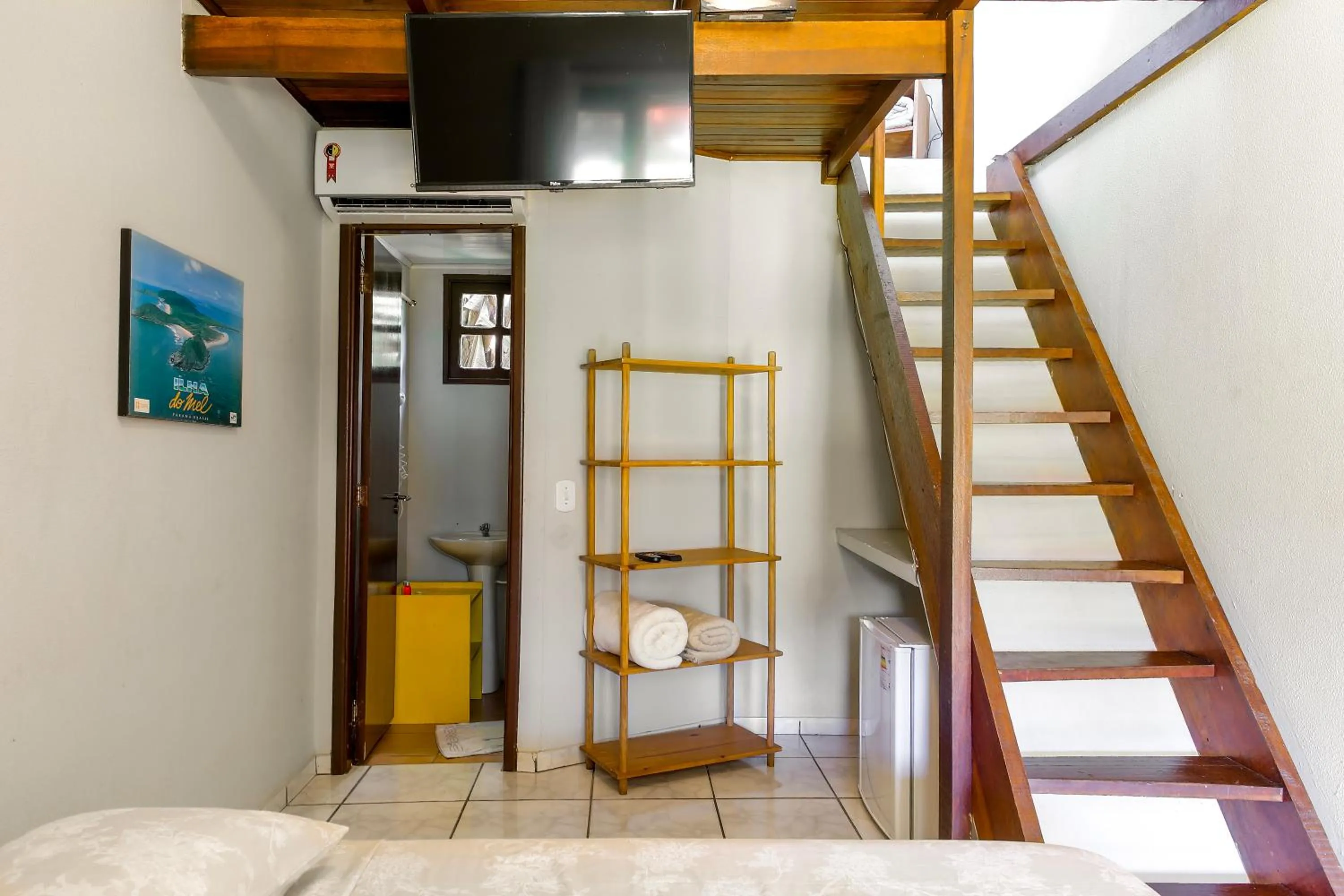 Bed in Pousada Plancton